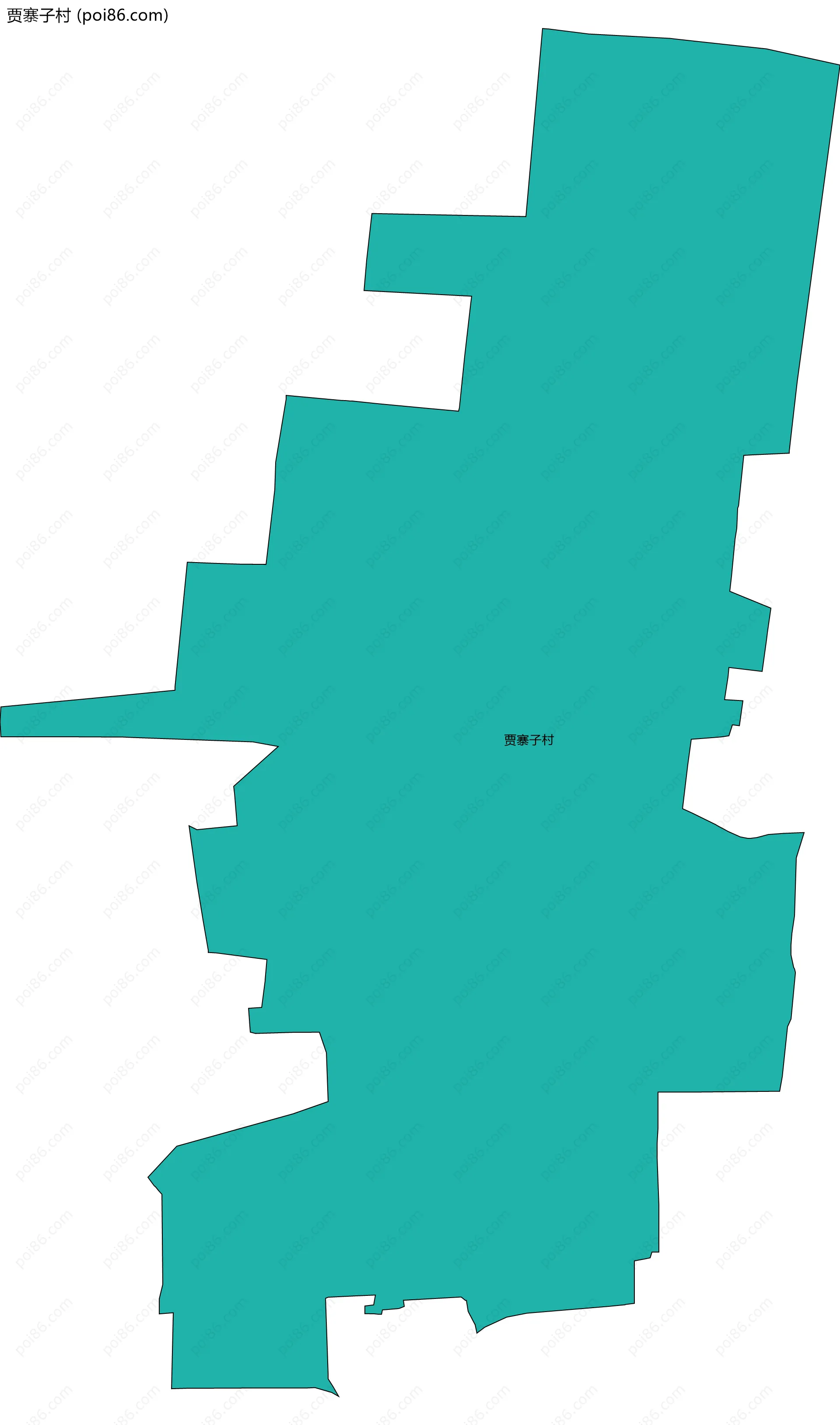 贾寨子村边界地图