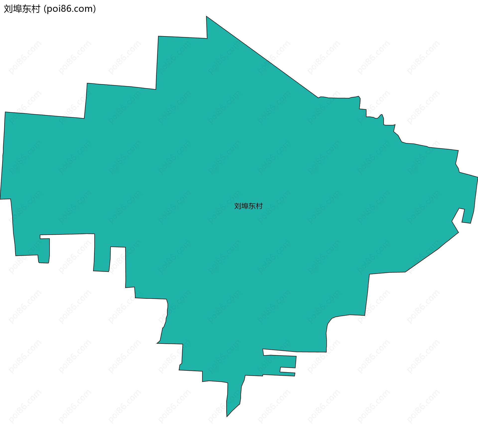 刘埠东村边界地图