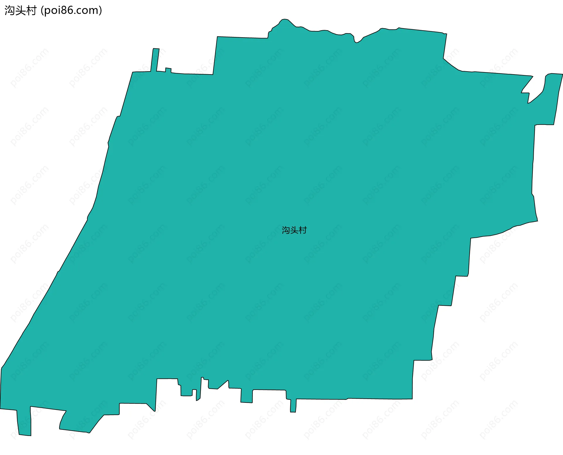 沟头村边界地图