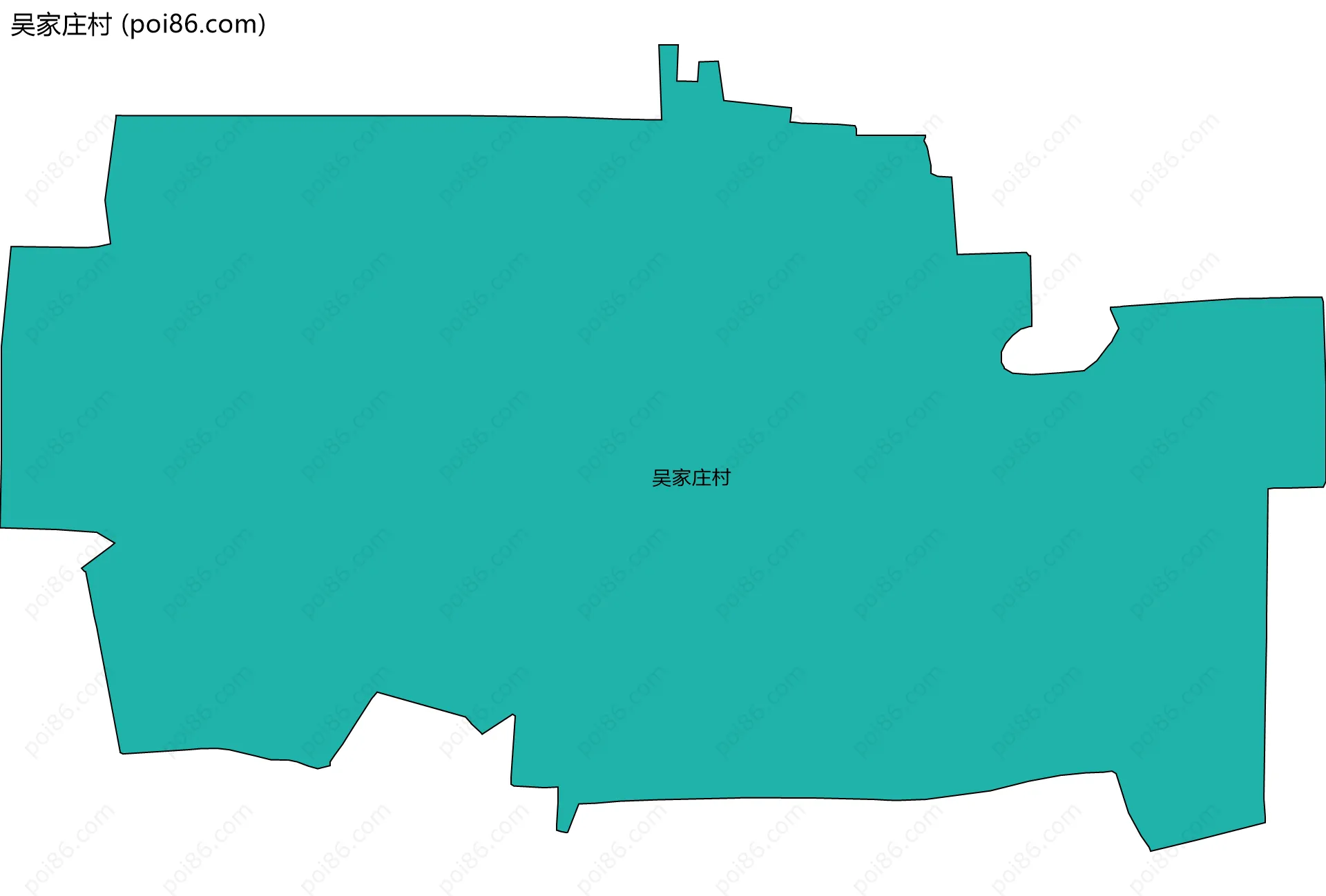 吴家庄村边界地图