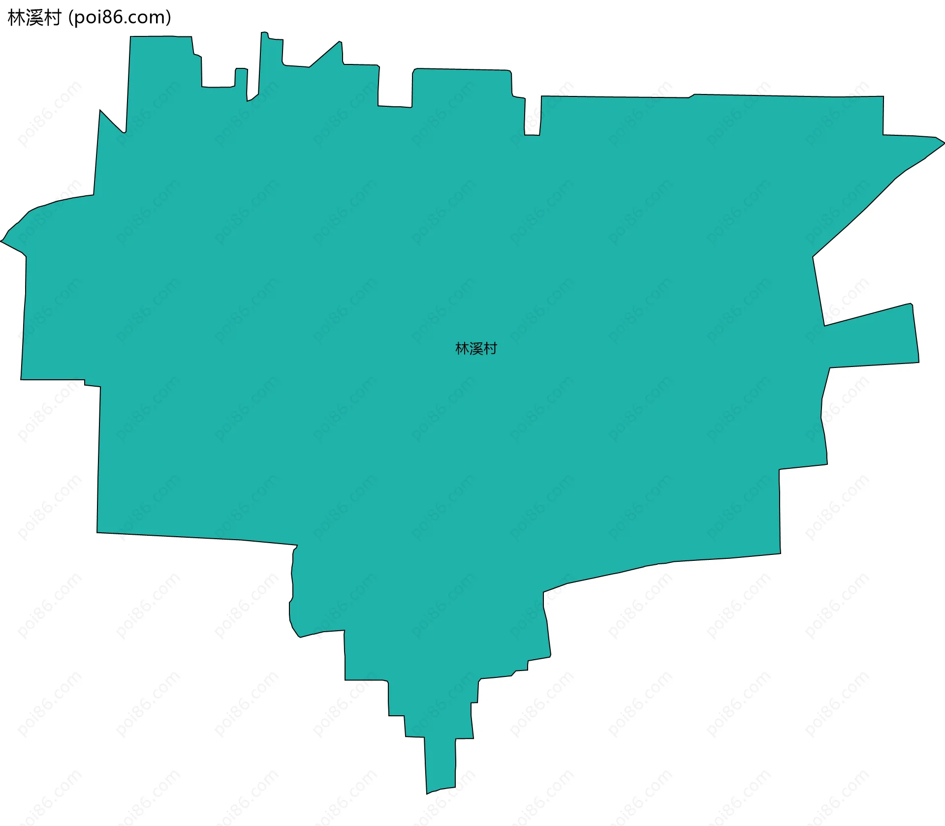 林溪村边界地图