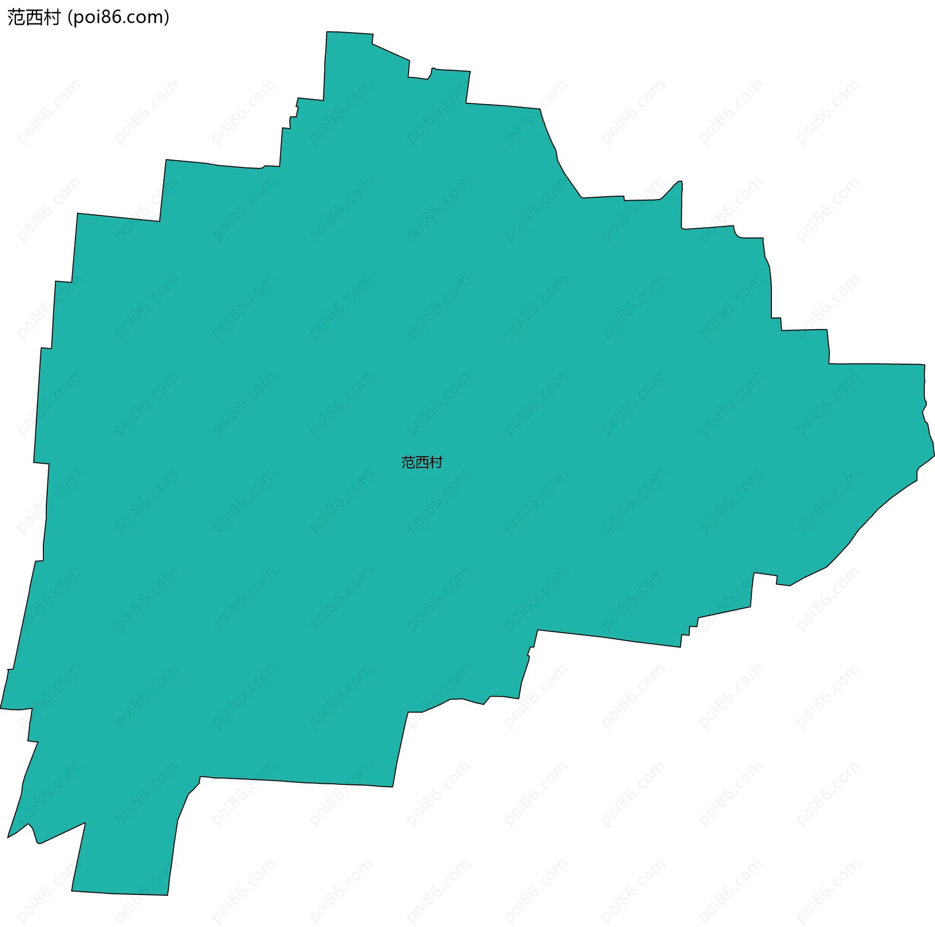 范西村边界地图
