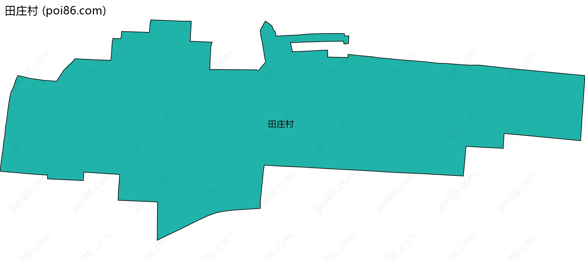 田庄村边界地图