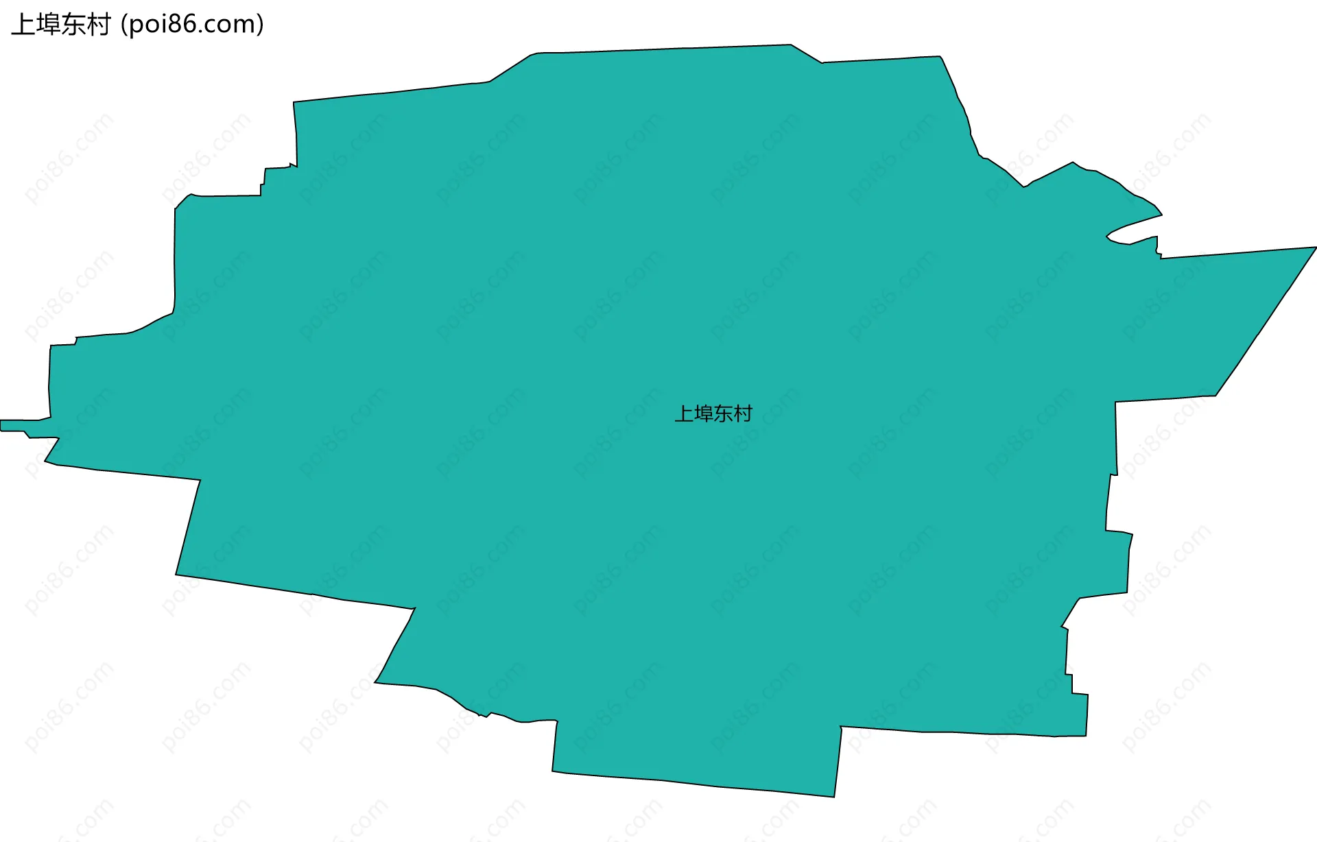 上埠东村边界地图