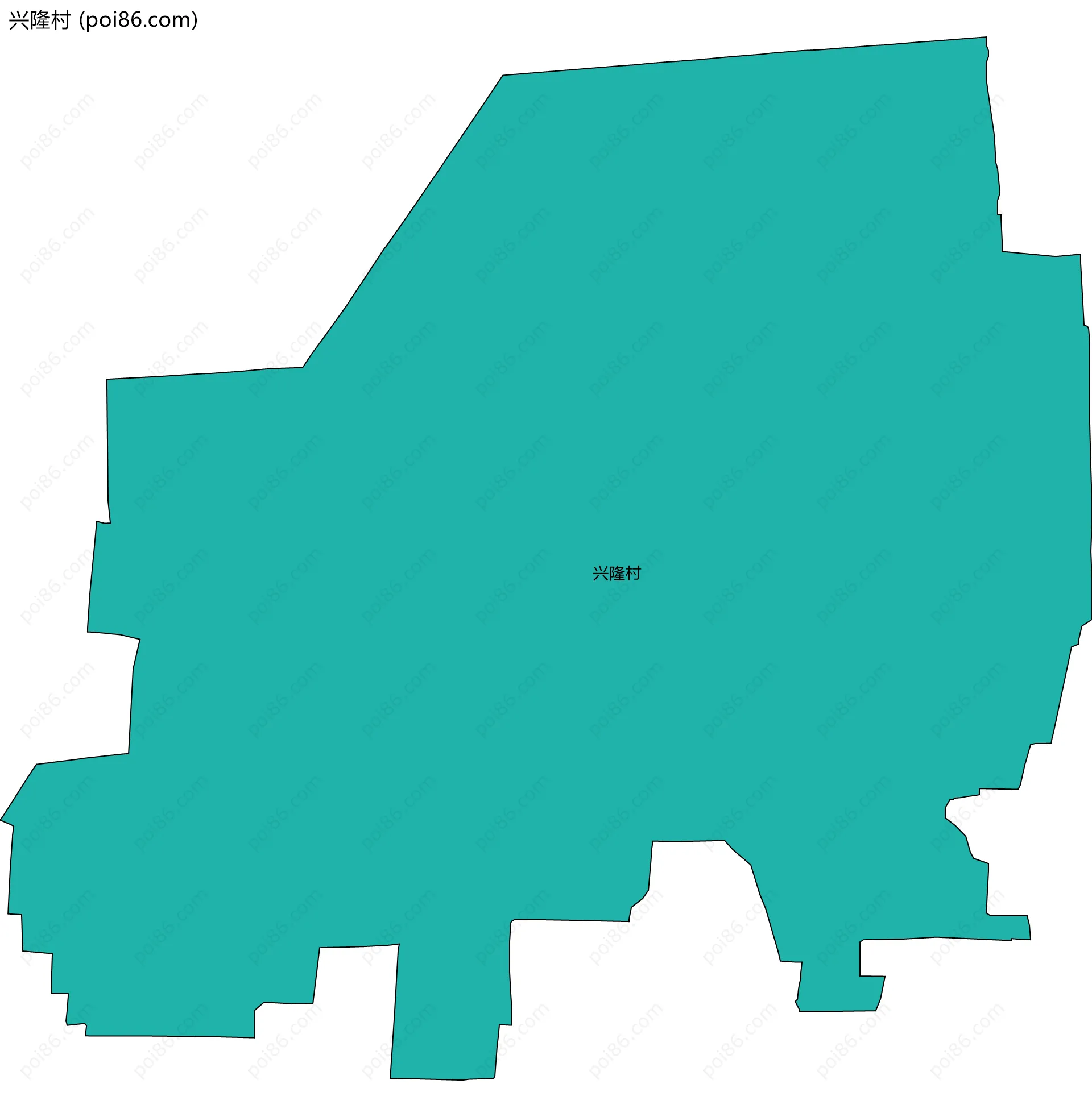 兴隆村边界地图