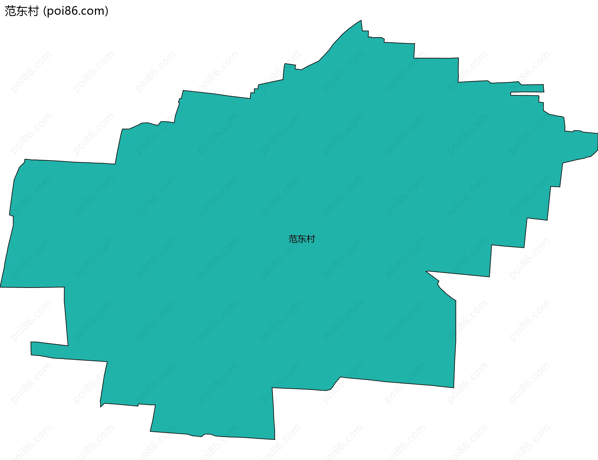 范东村边界地图