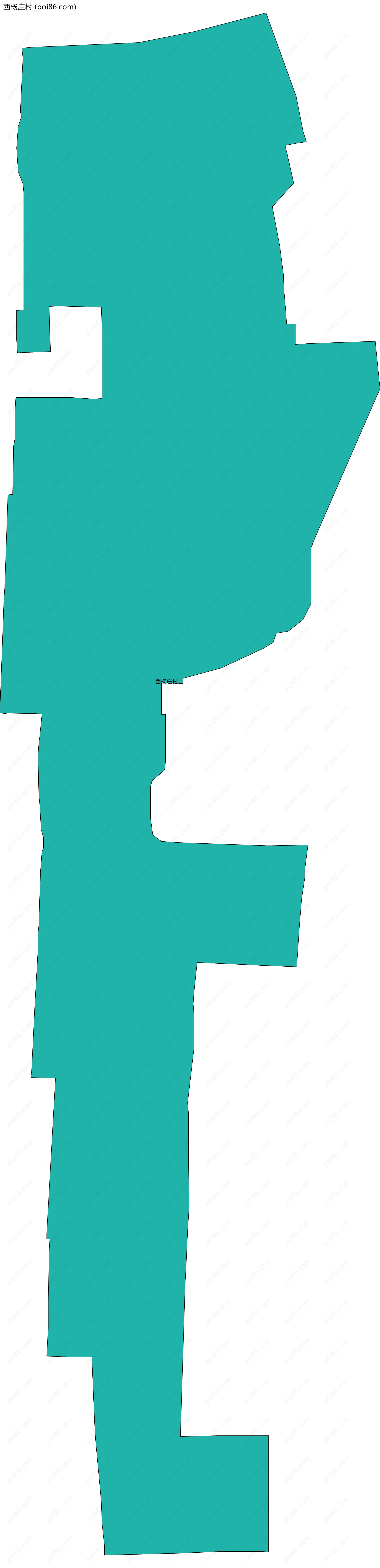 西杨庄村边界地图