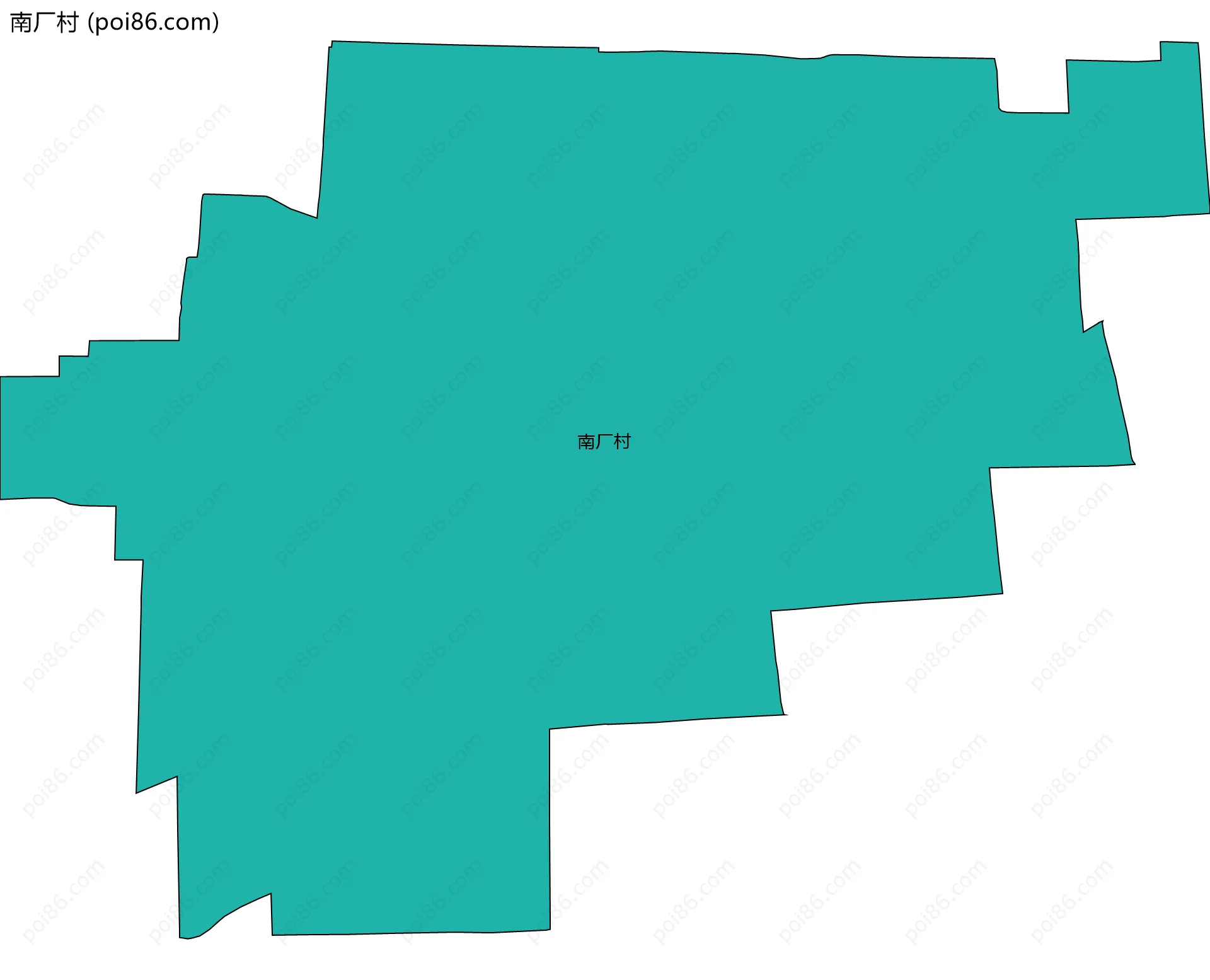 南厂村边界地图