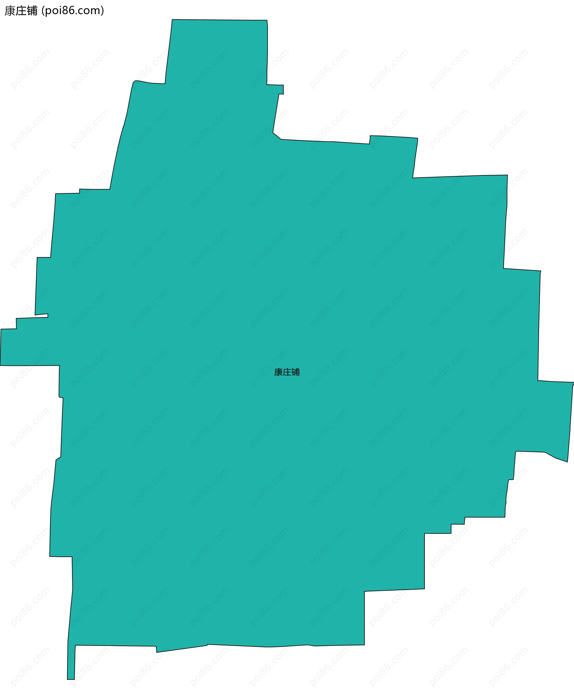康庄铺边界地图