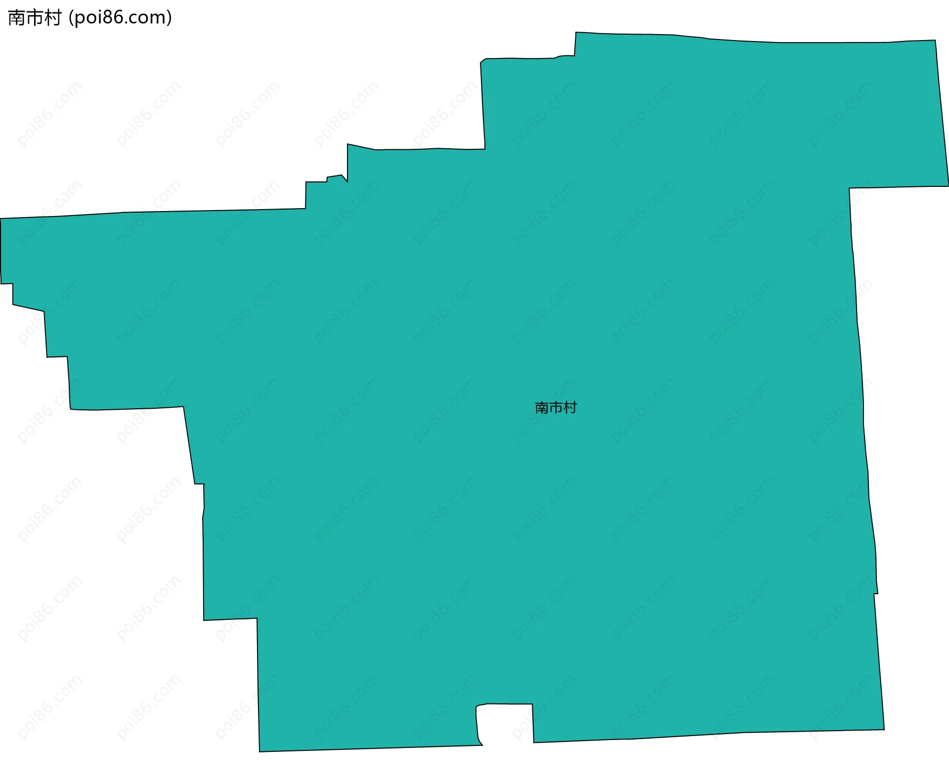南市村边界地图