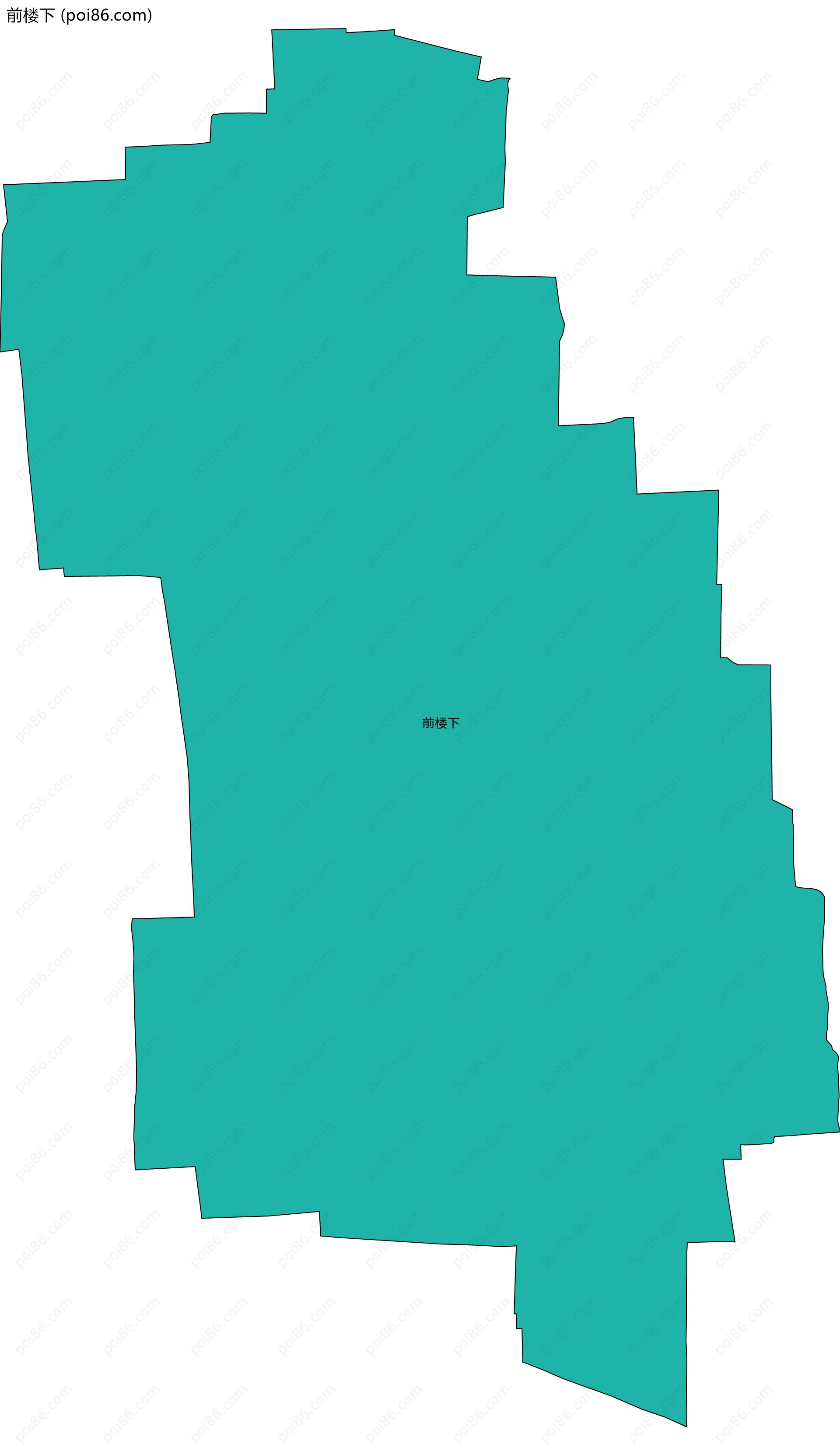 前楼下边界地图