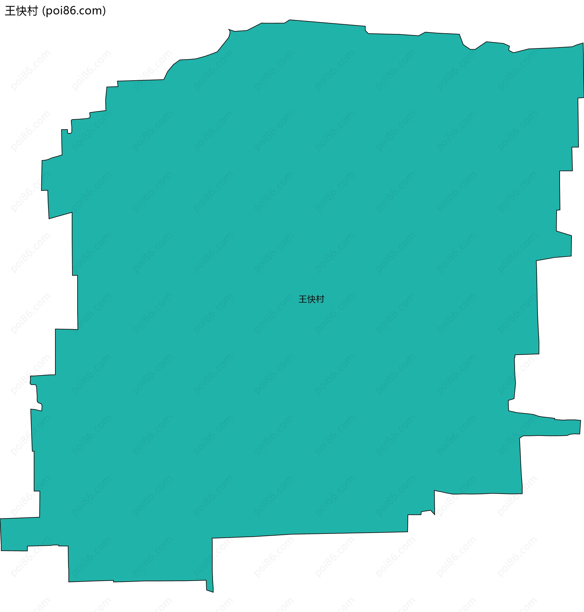 王快村边界地图