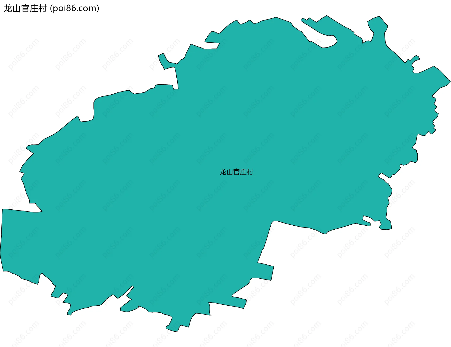 龙山官庄村边界地图