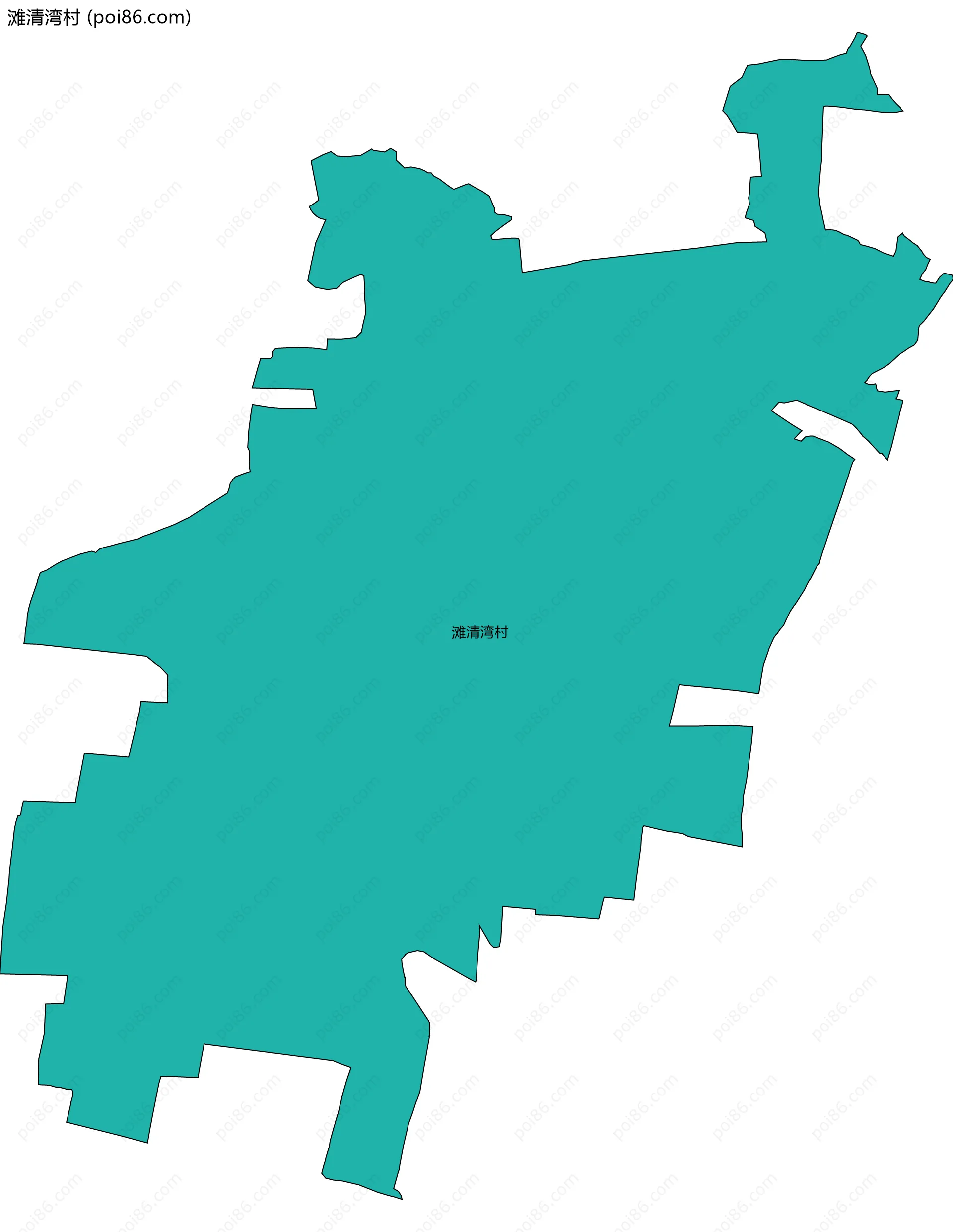 滩清湾村边界地图