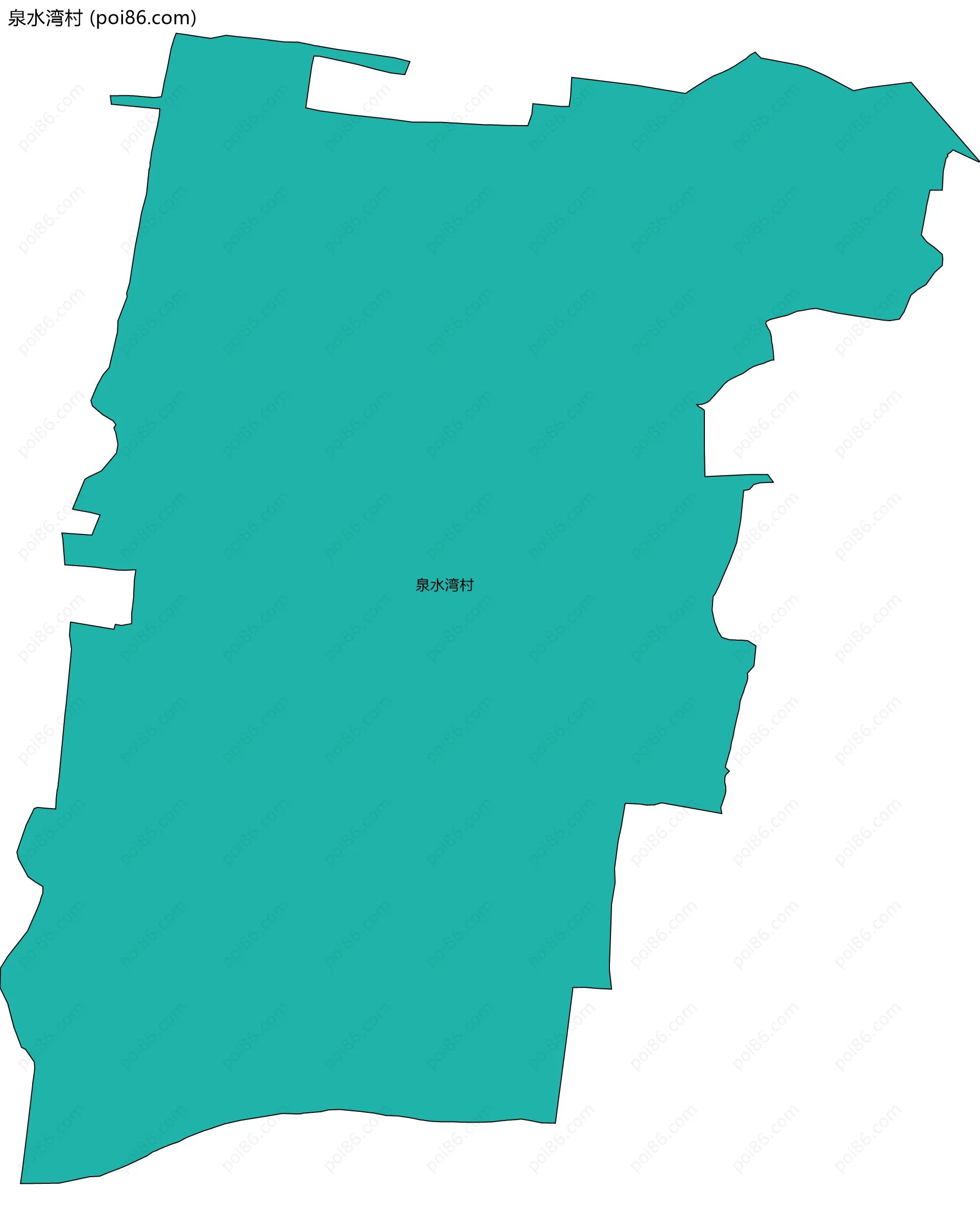 泉水湾村边界地图