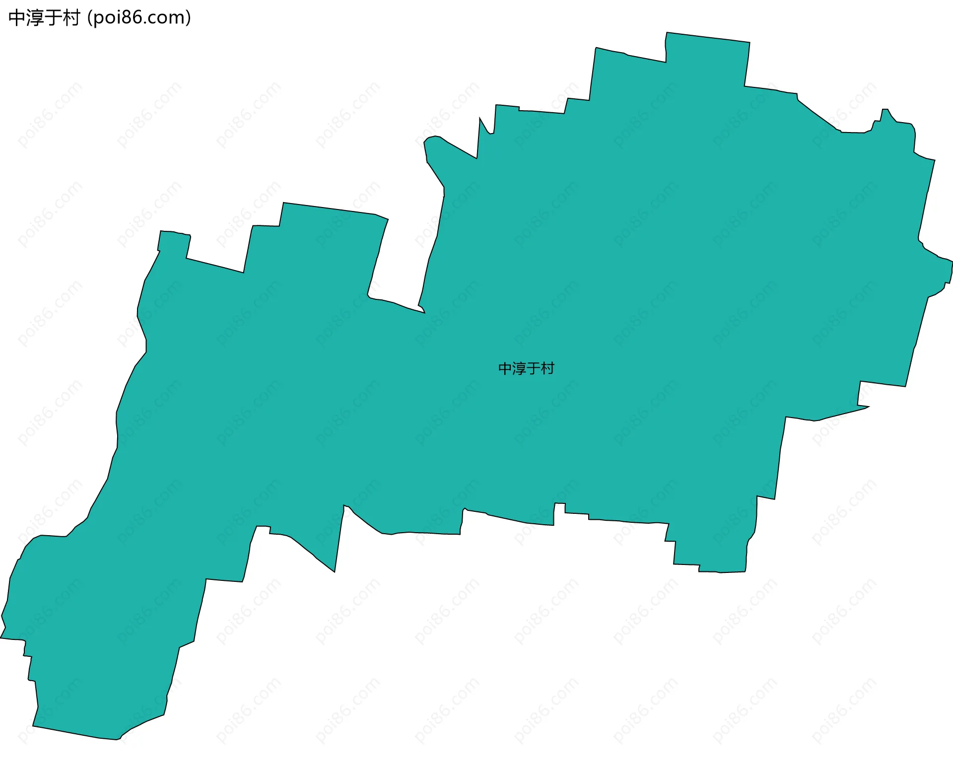 中淳于村边界地图