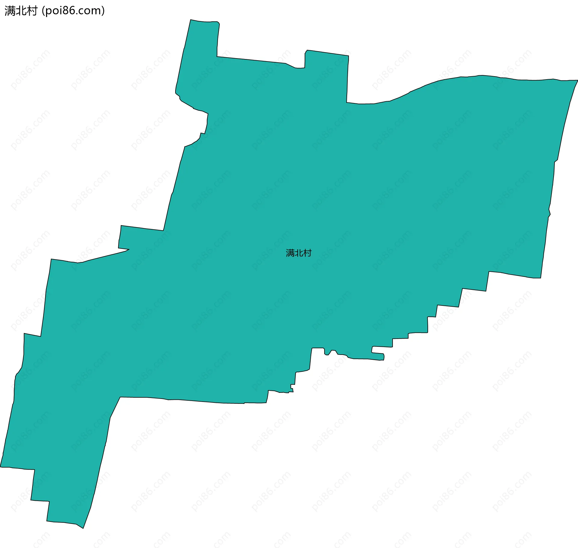 满北村边界地图