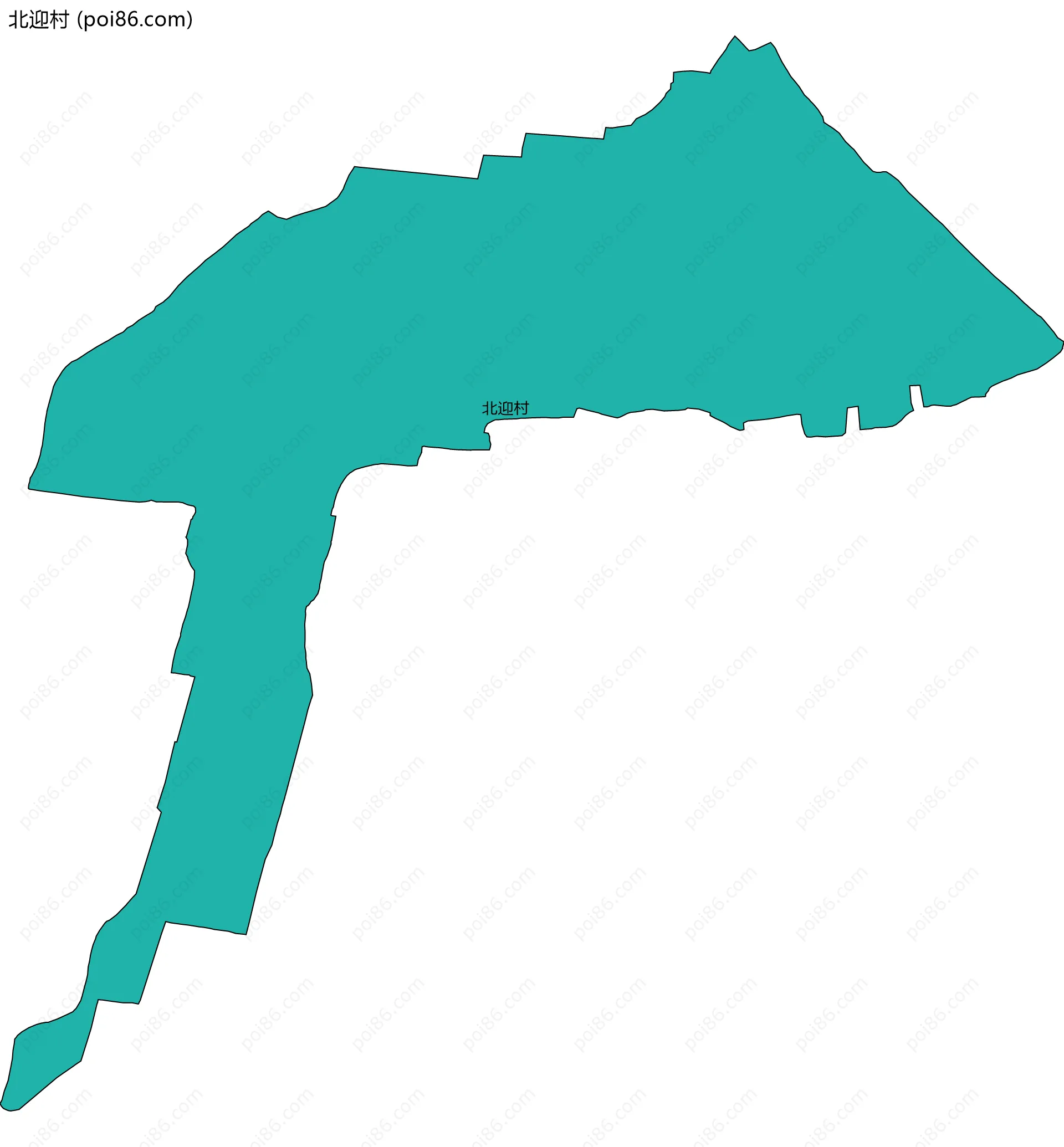 北迎村边界地图