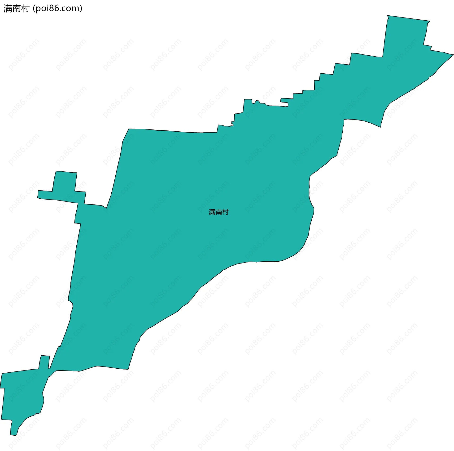 满南村边界地图