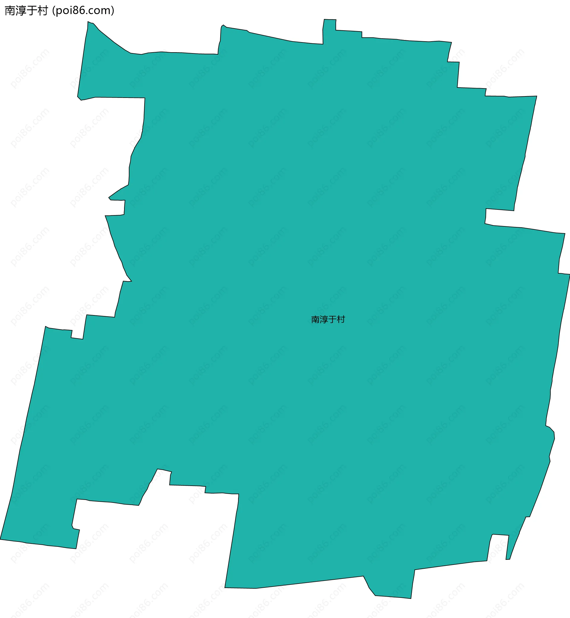 南淳于村边界地图