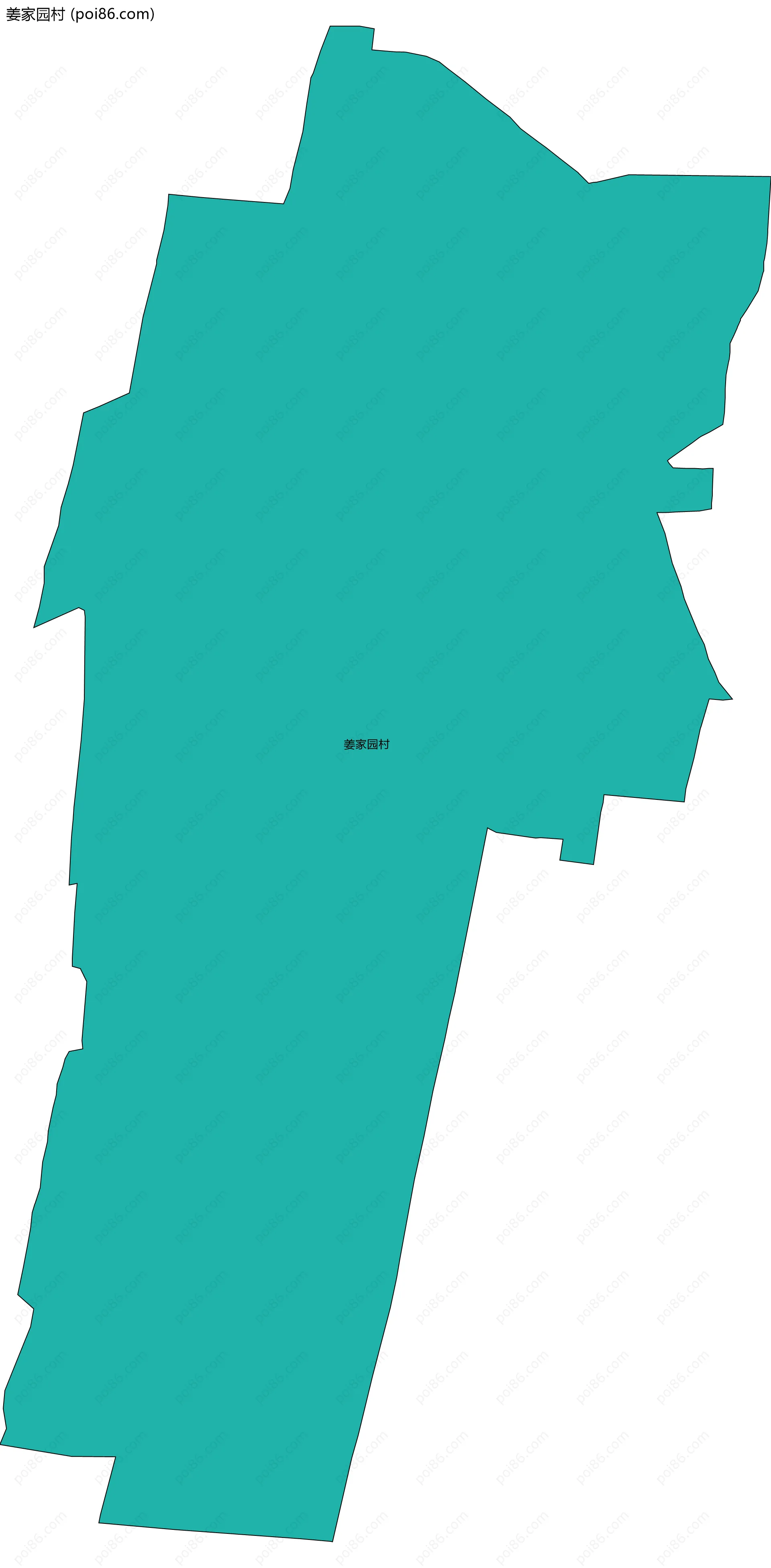 姜家园村边界地图