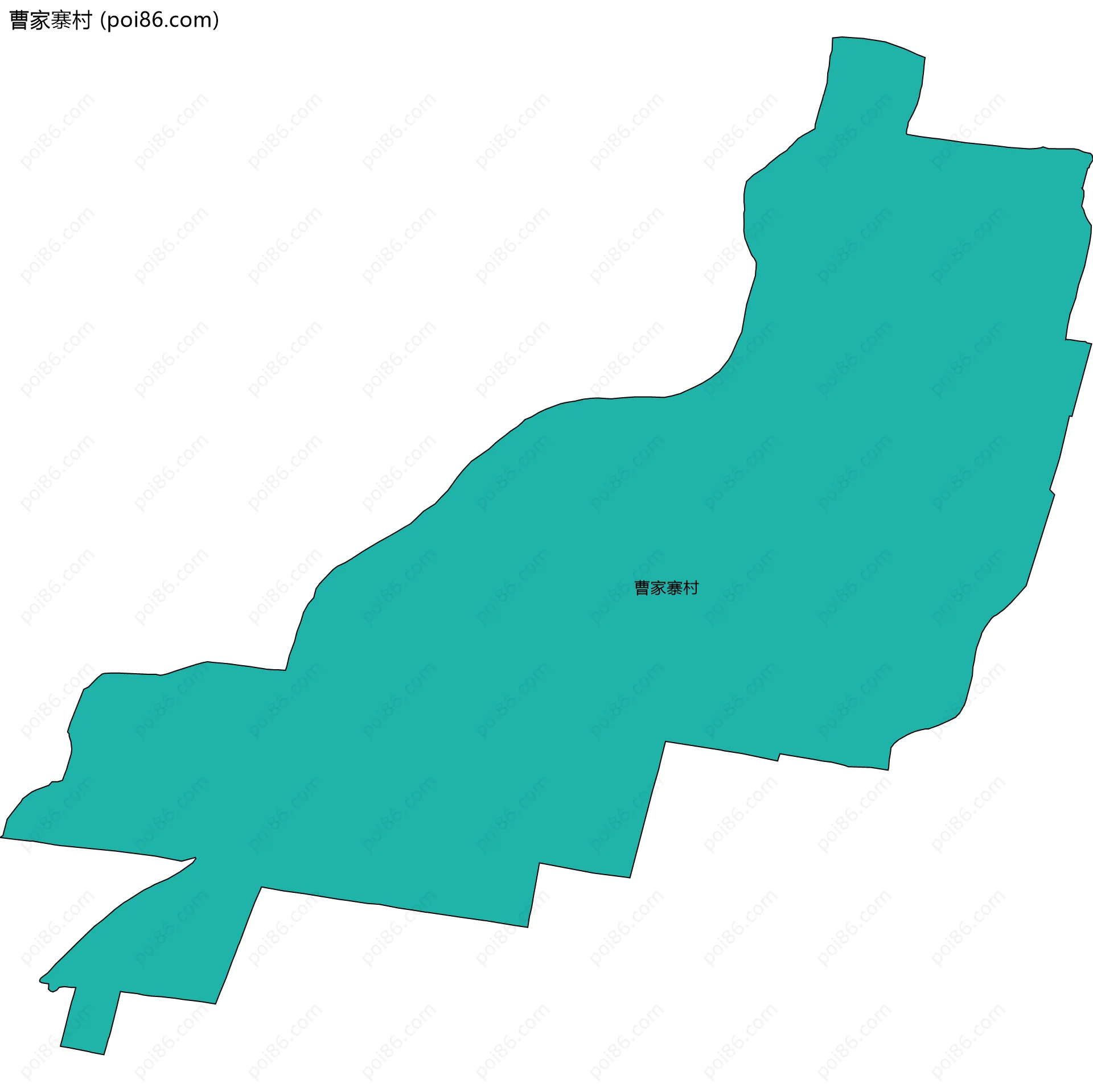 曹家寨村边界地图