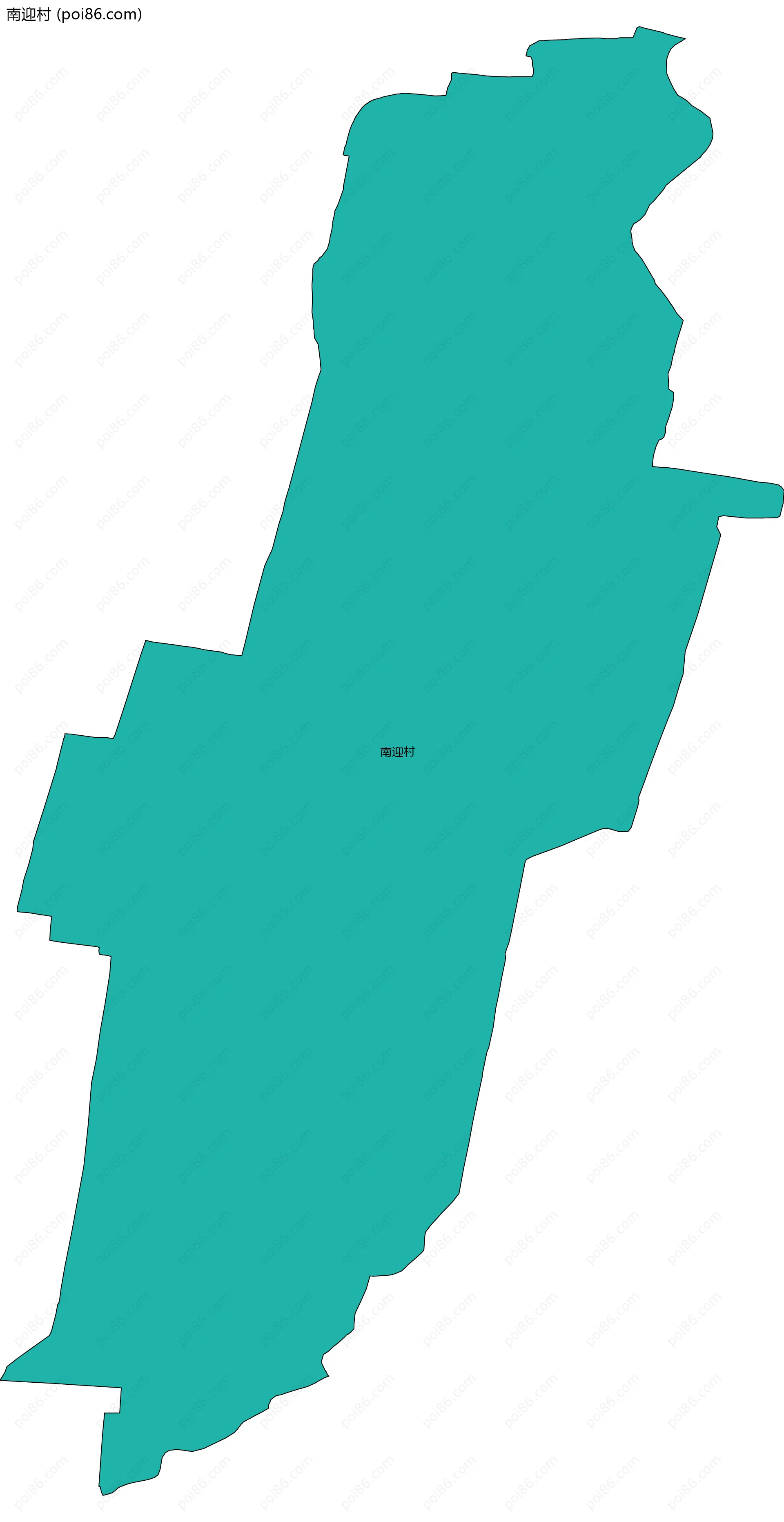 南迎村边界地图