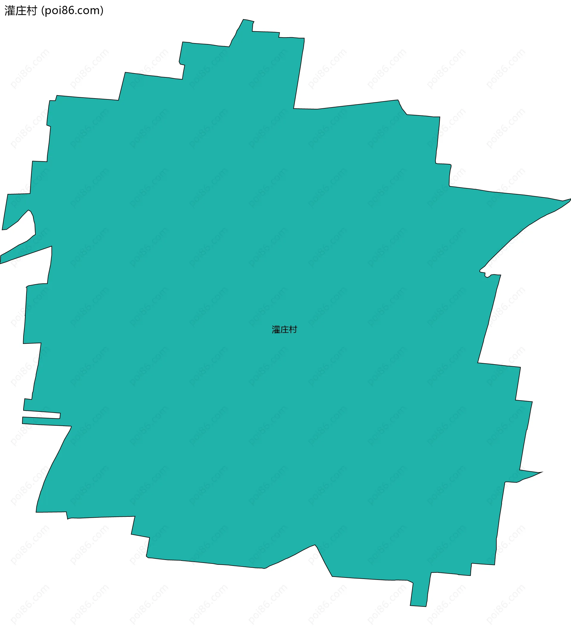 灌庄村边界地图