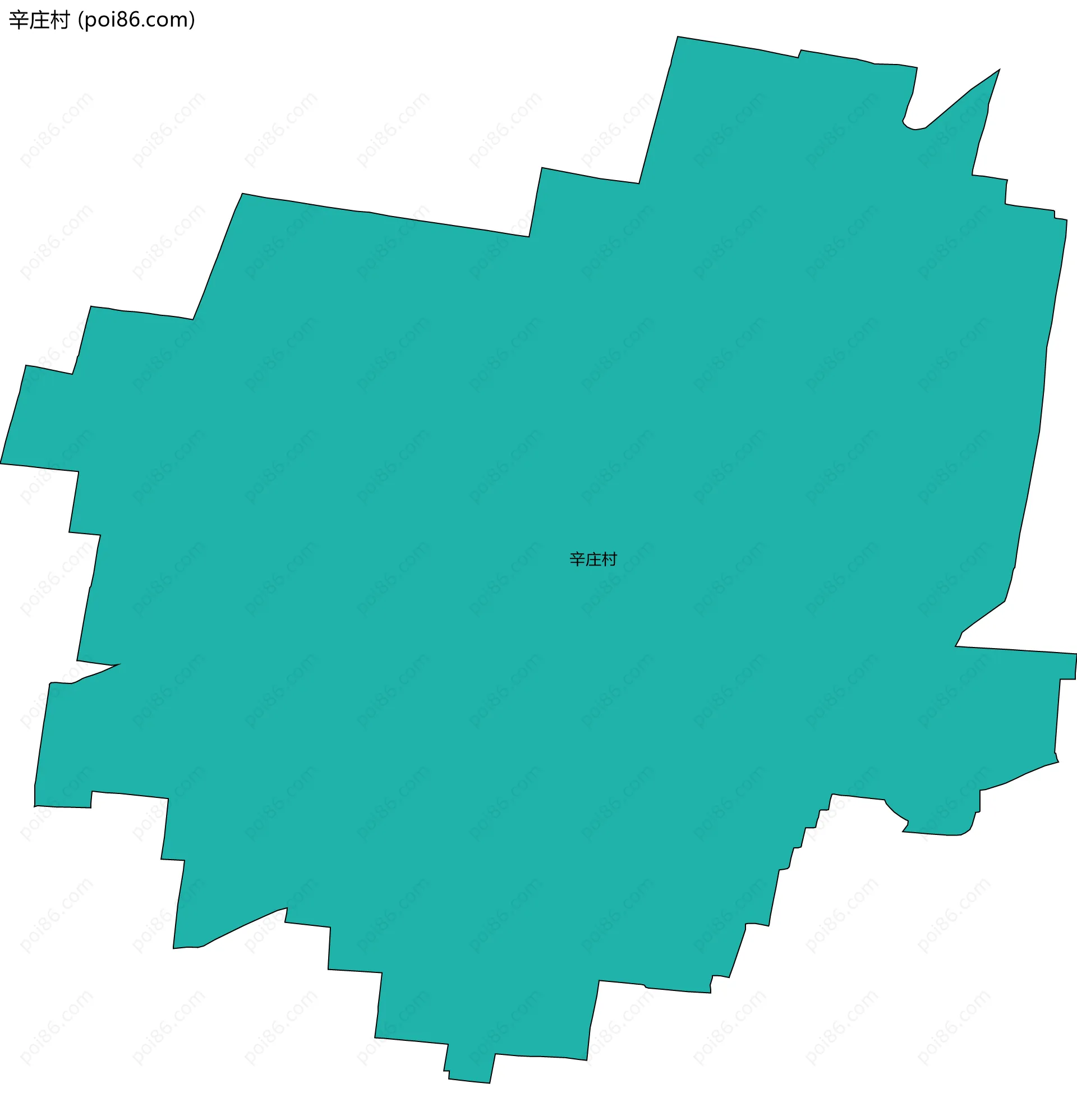 辛庄村边界地图