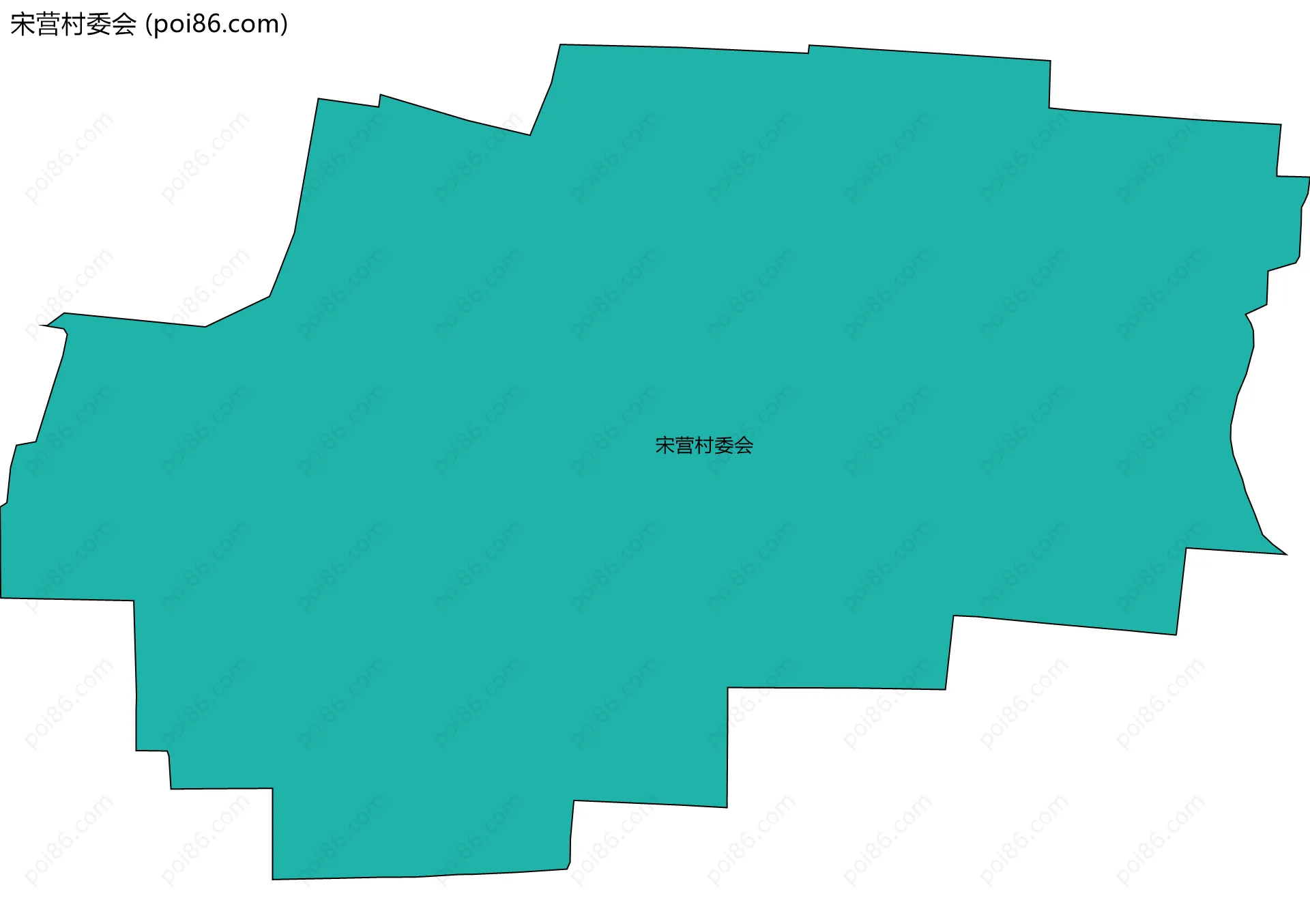 宋营村委会边界地图