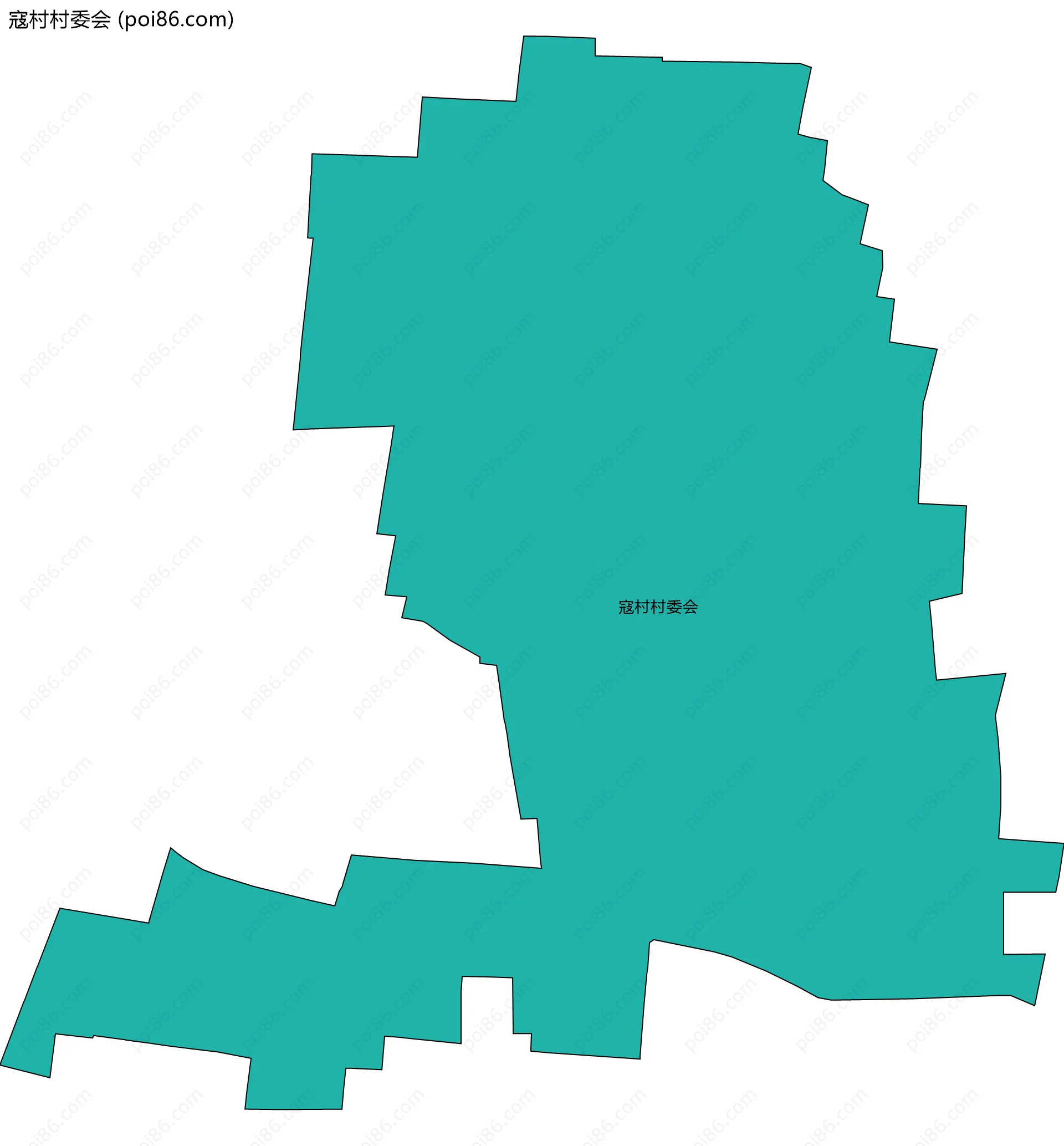 寇村村委会边界地图