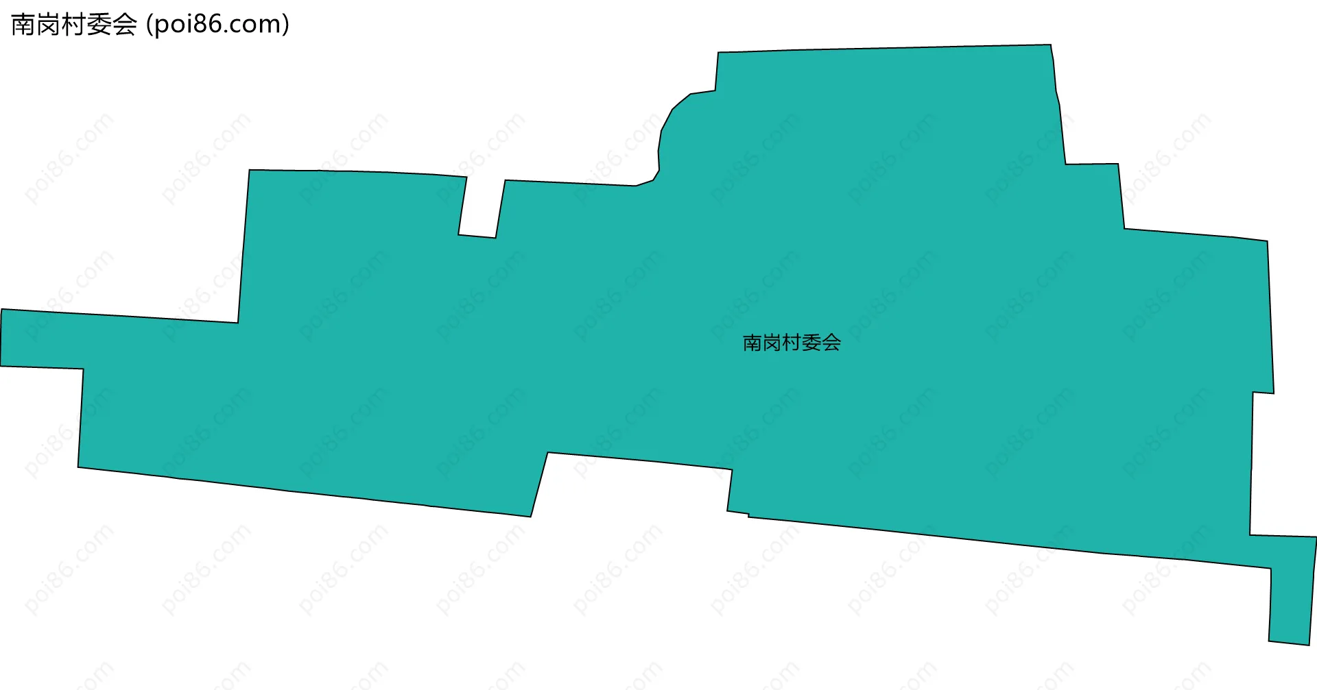 南岗村委会边界地图