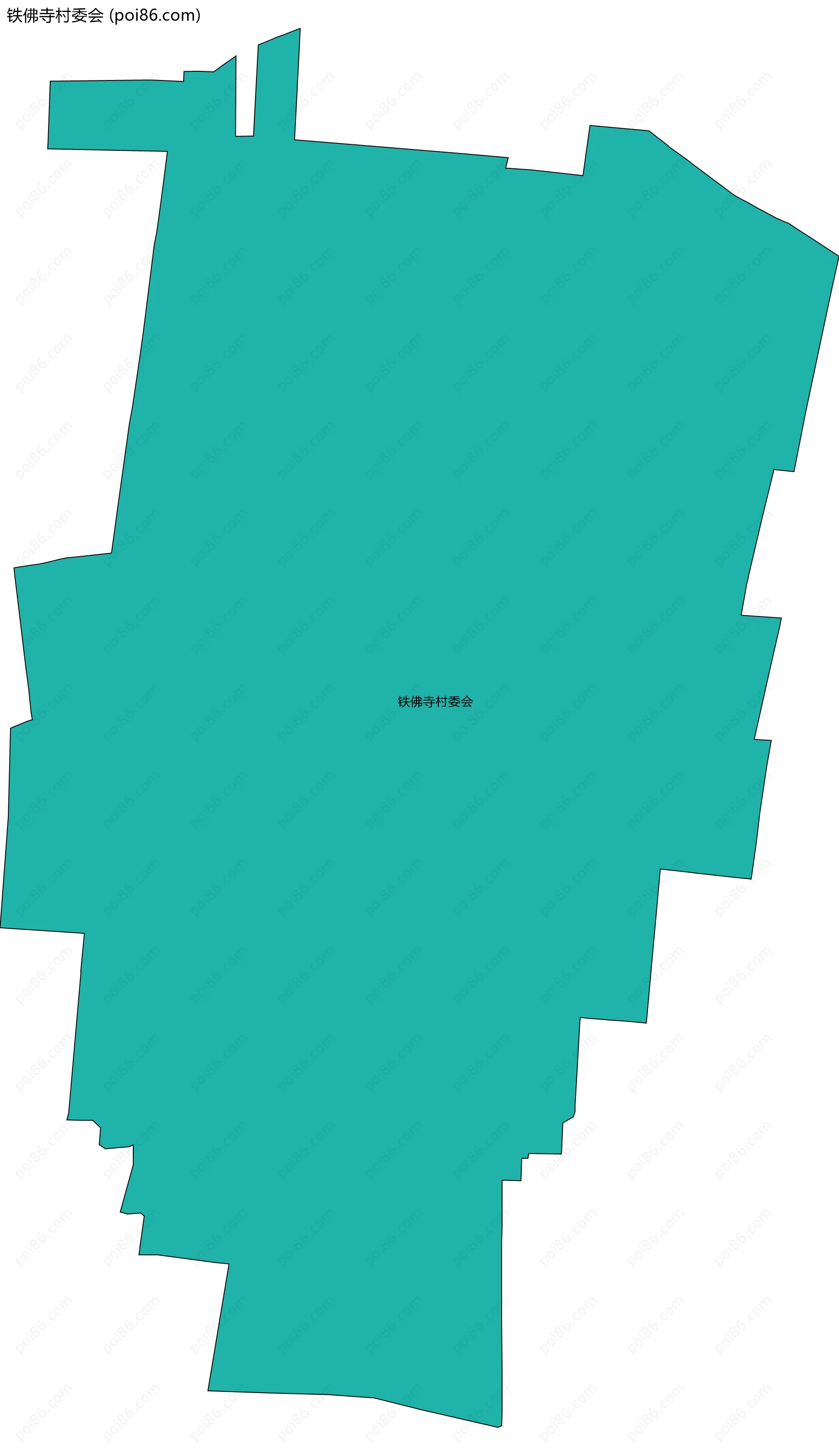 铁佛寺村委会边界地图