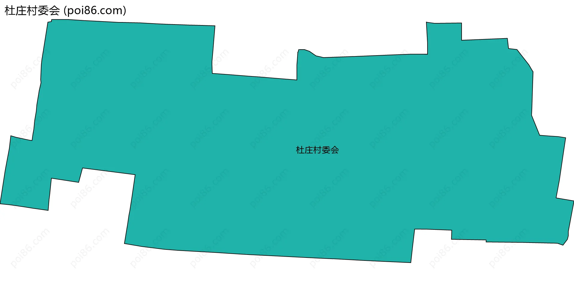 杜庄村委会边界地图