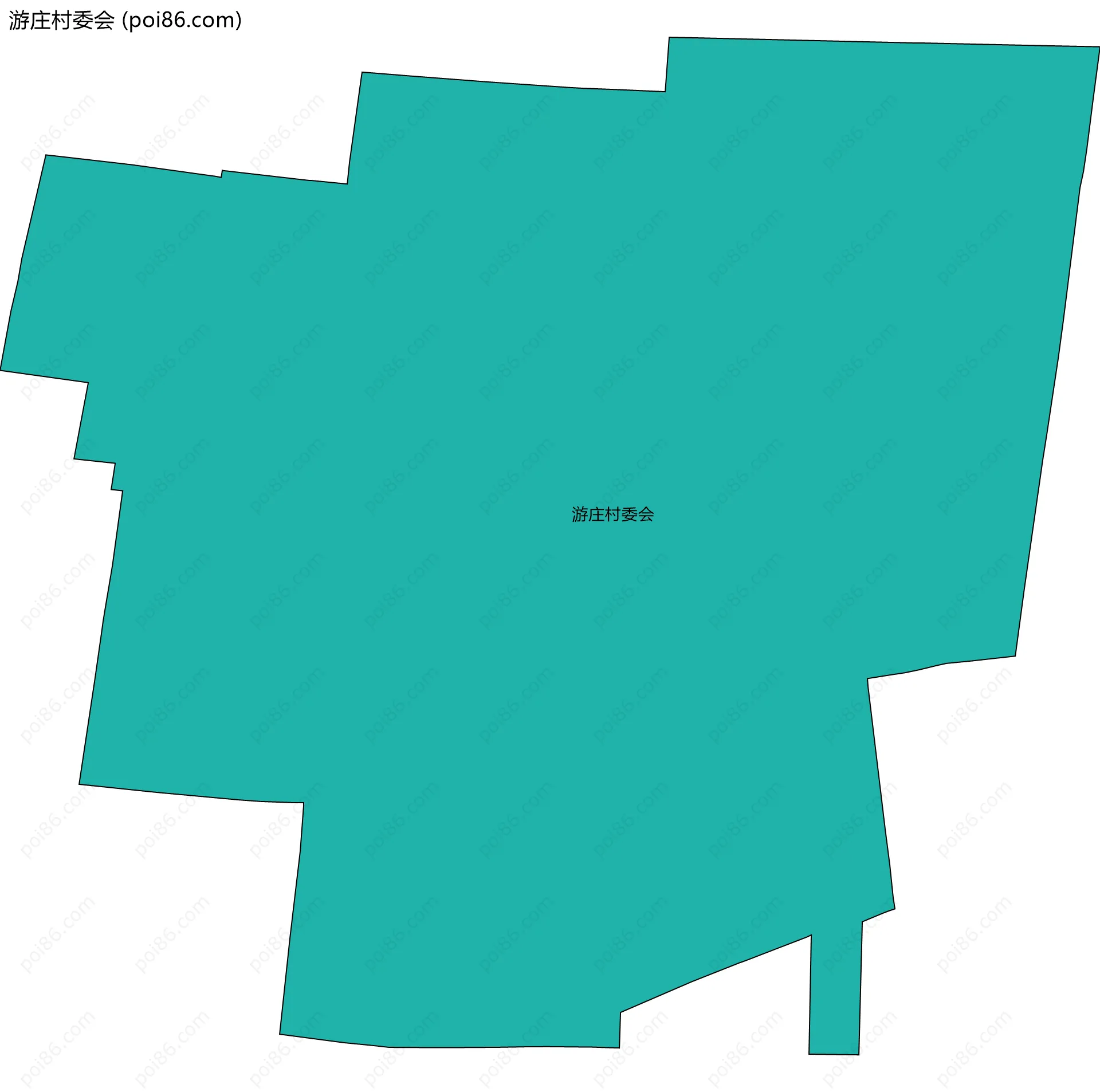 游庄村委会边界地图