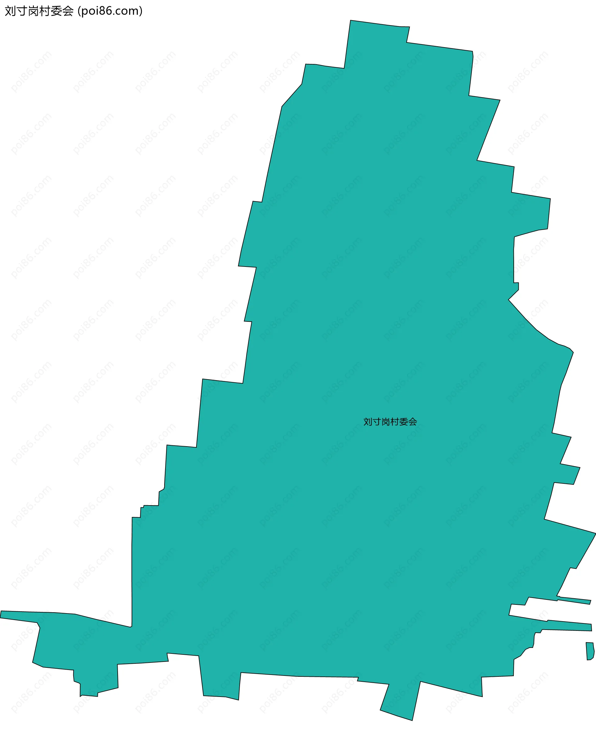 刘寸岗村委会边界地图