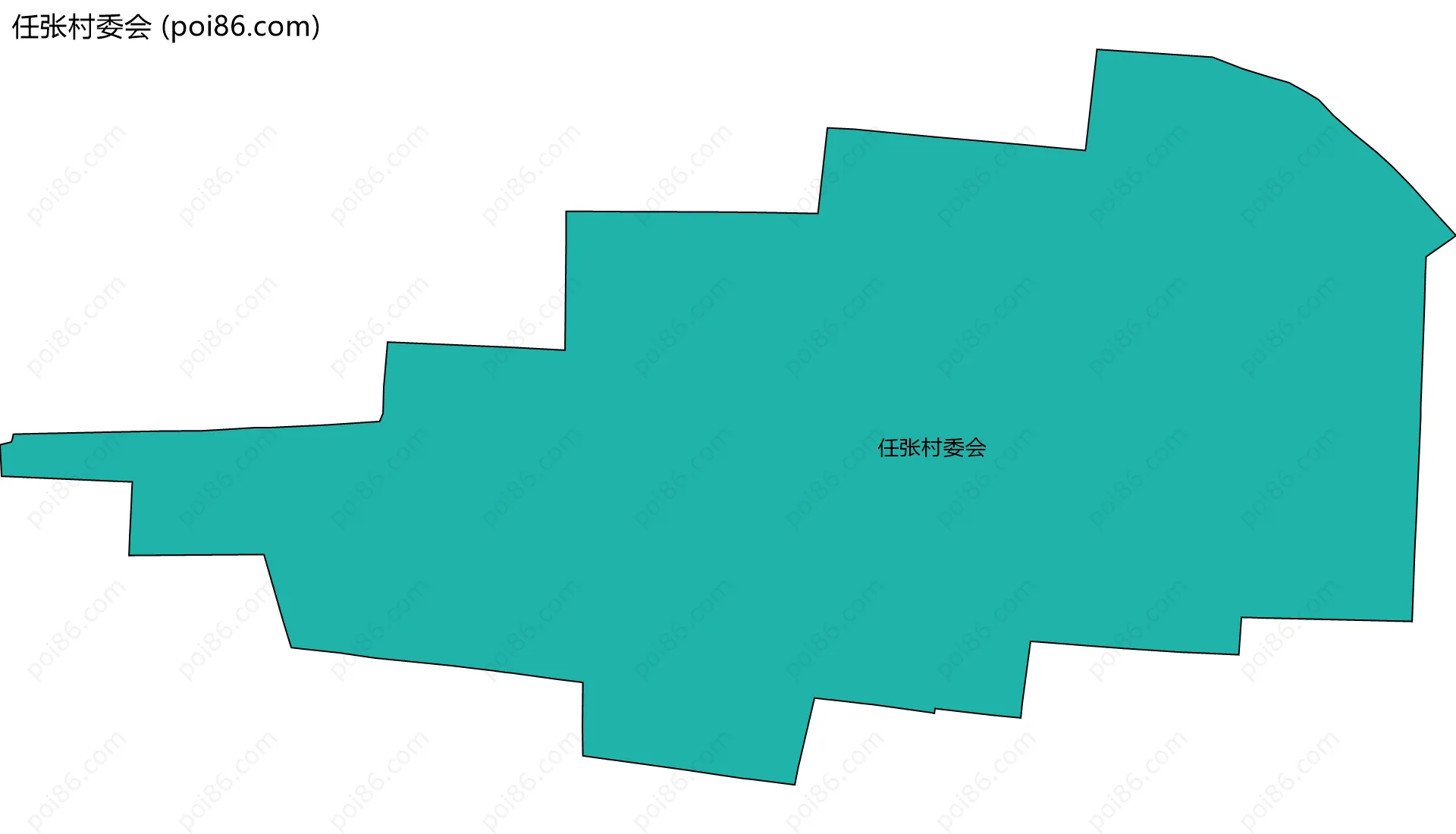 任张村委会边界地图
