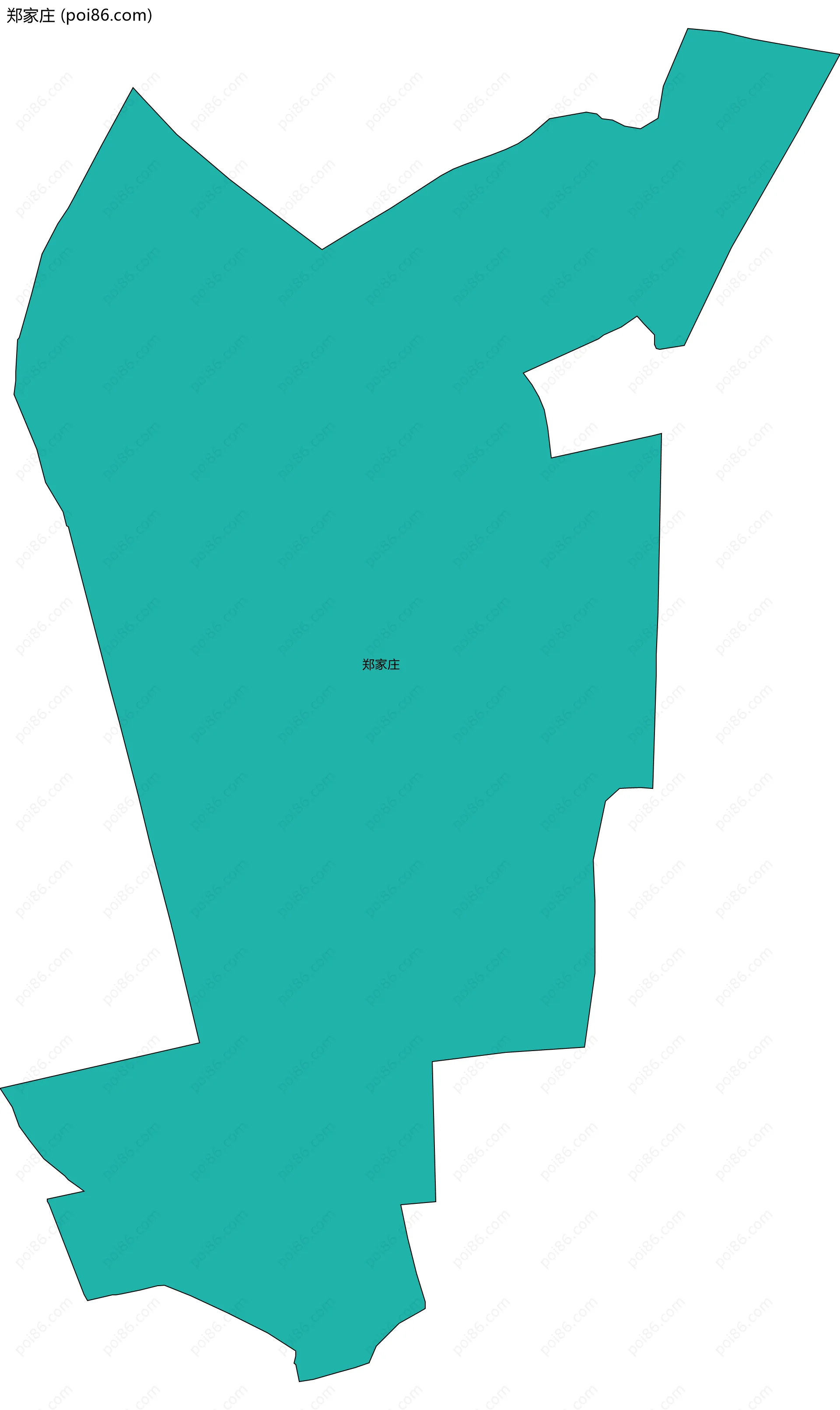 郑家庄边界地图