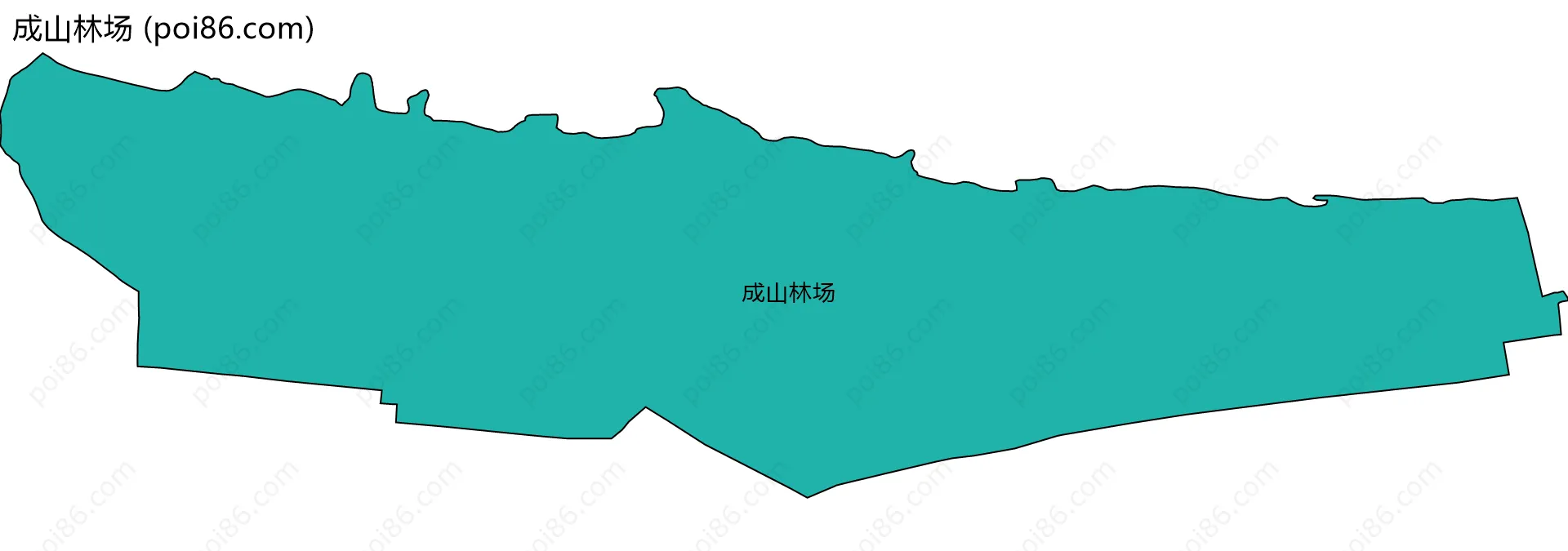 成山林场边界地图