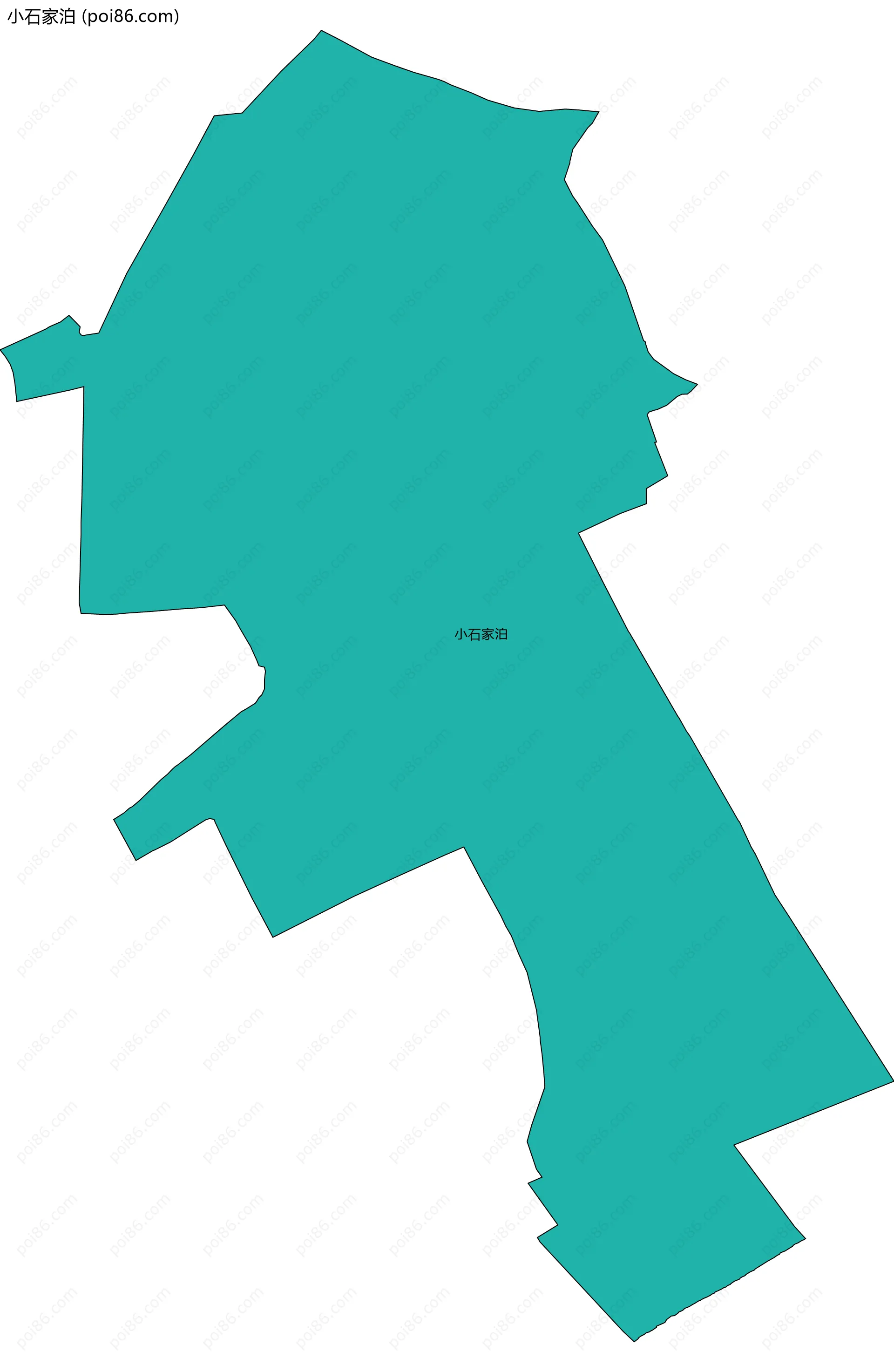 小石家泊边界地图