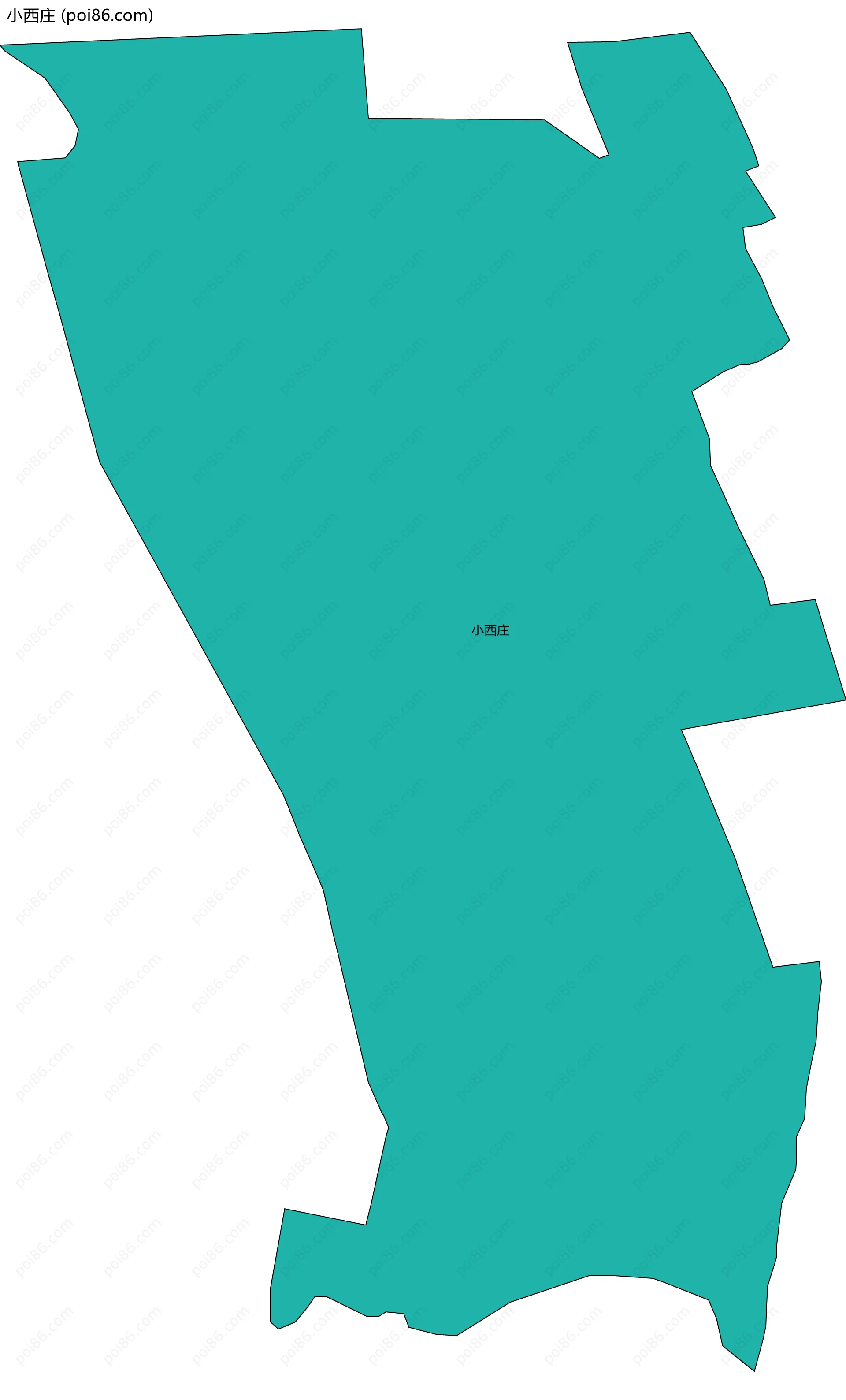 小西庄边界地图