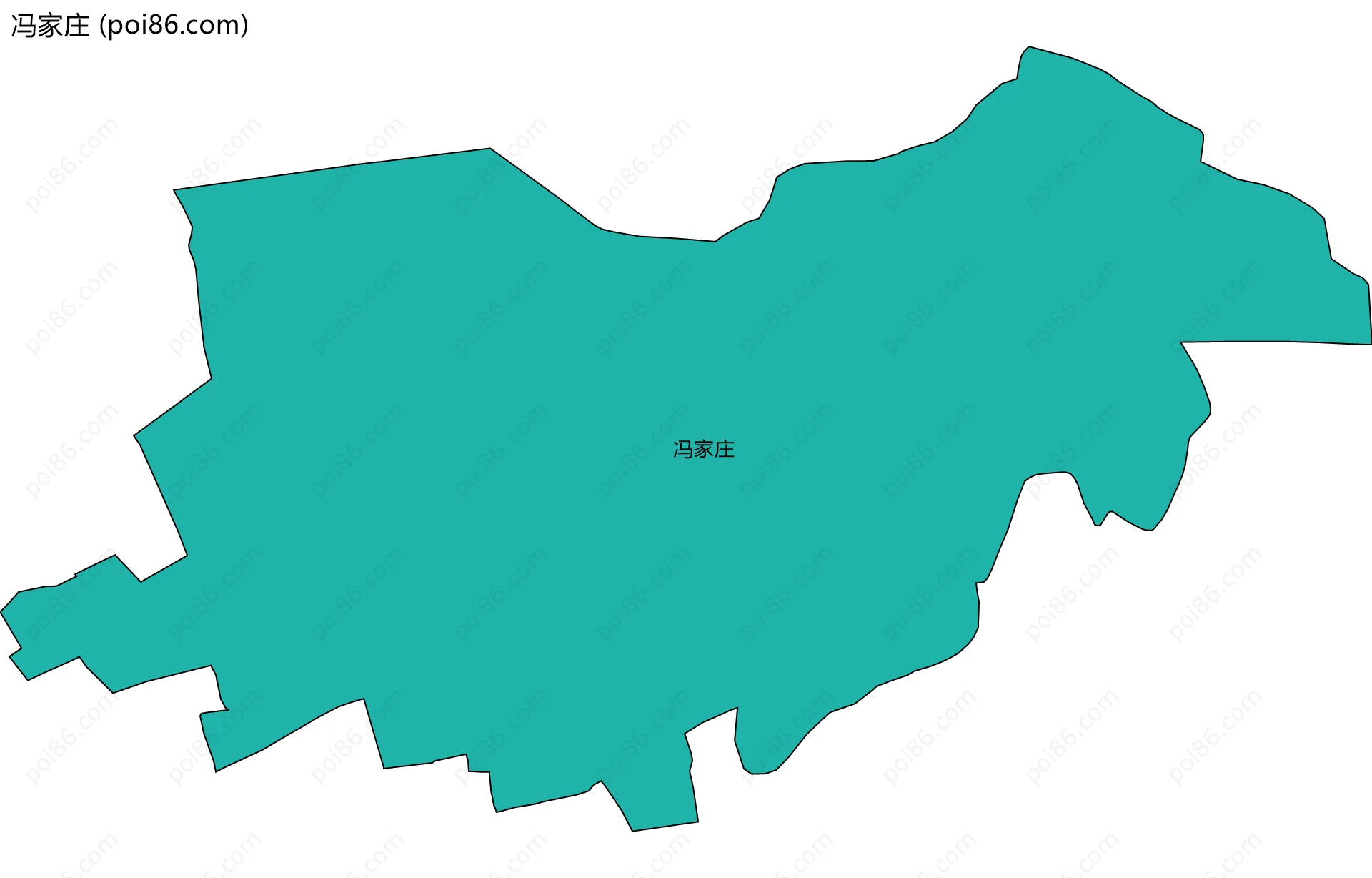 冯家庄边界地图