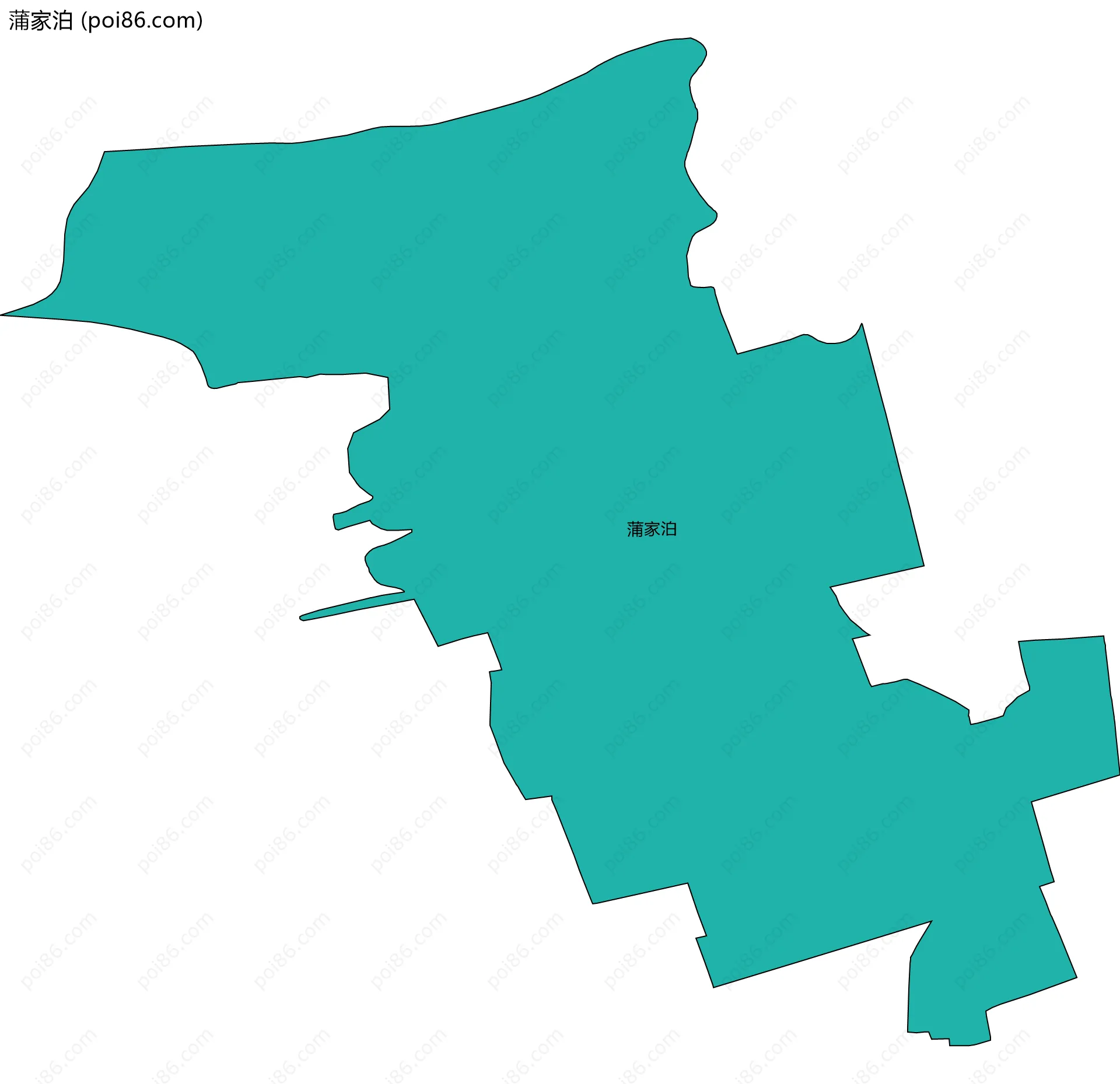 蒲家泊边界地图