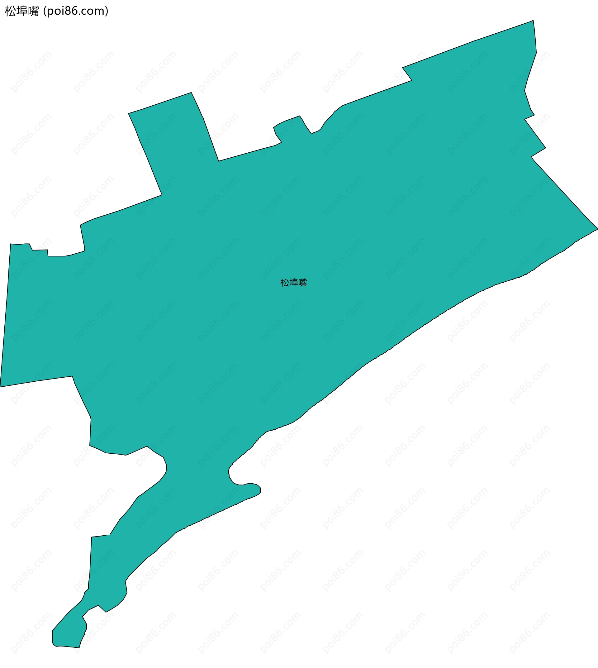 松埠嘴边界地图