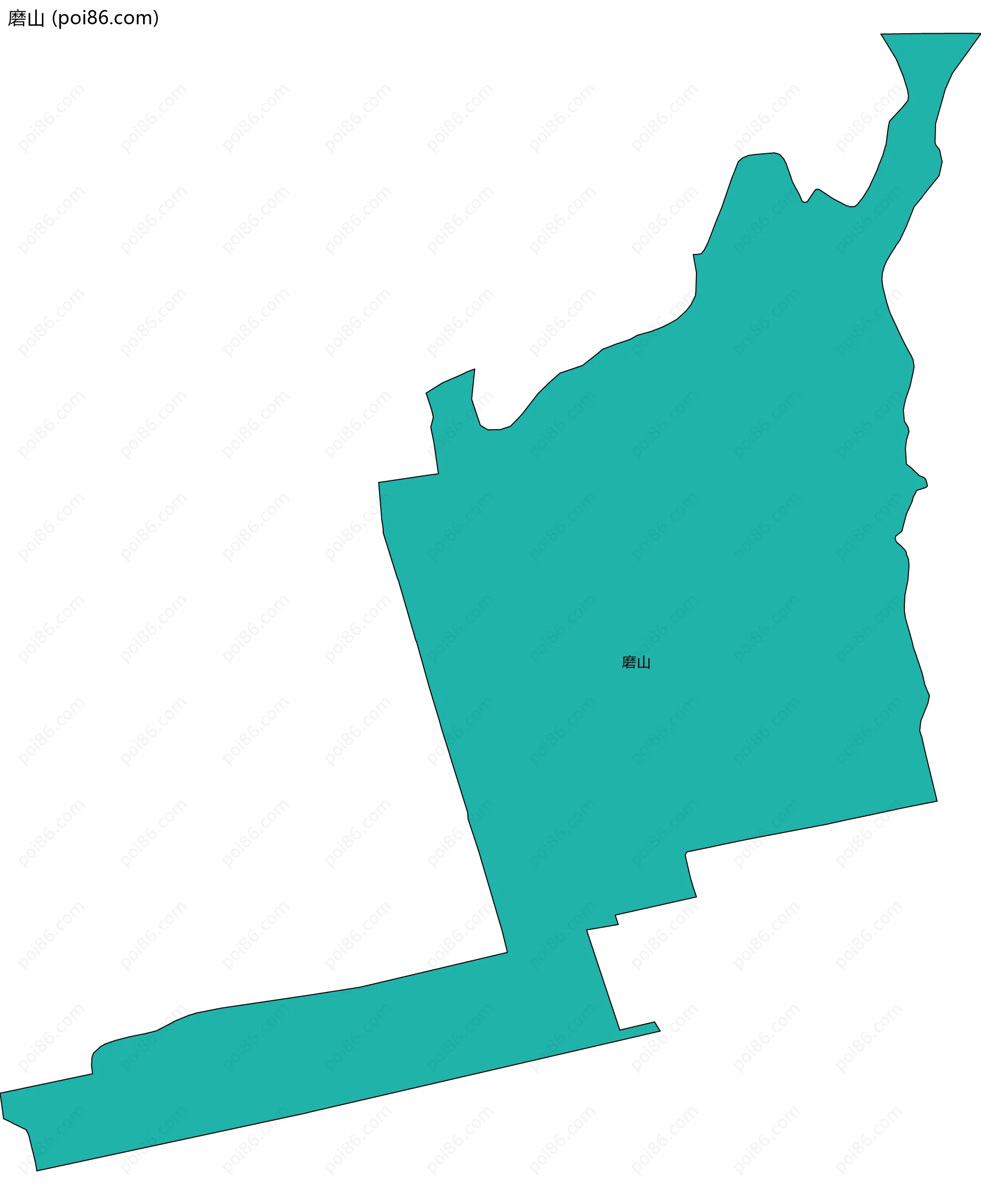 磨山边界地图