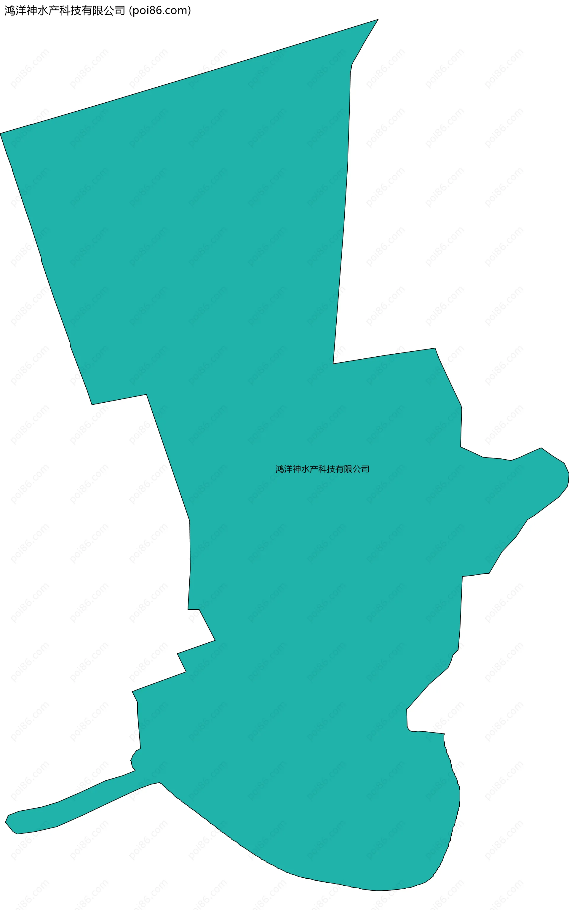 鸿洋神水产科技有限公司边界地图