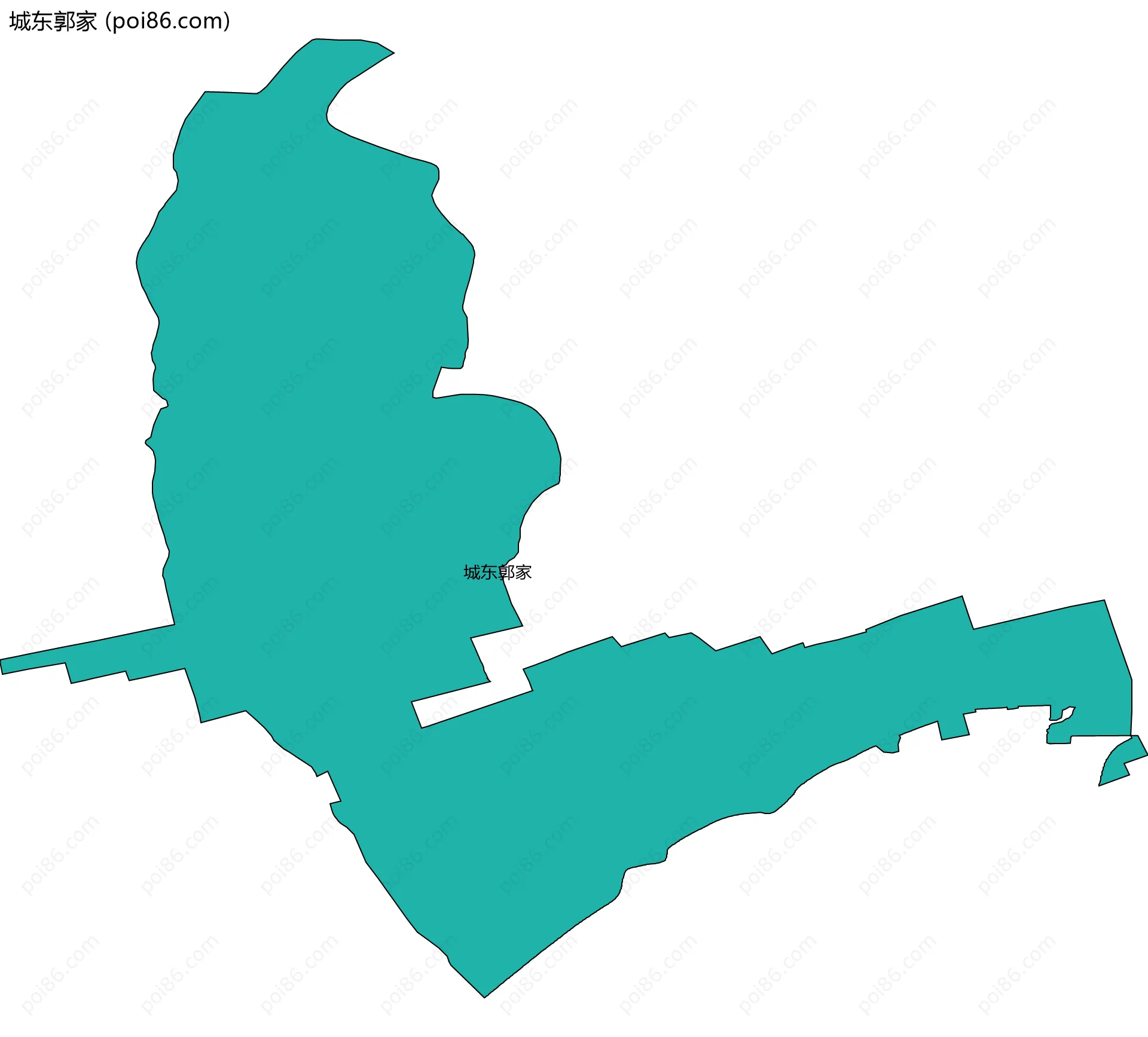 城东郭家边界地图