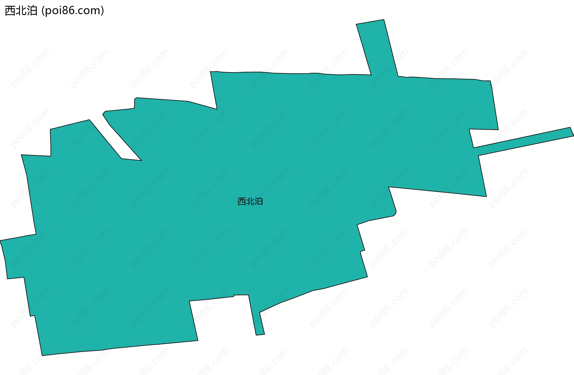 西北泊边界地图