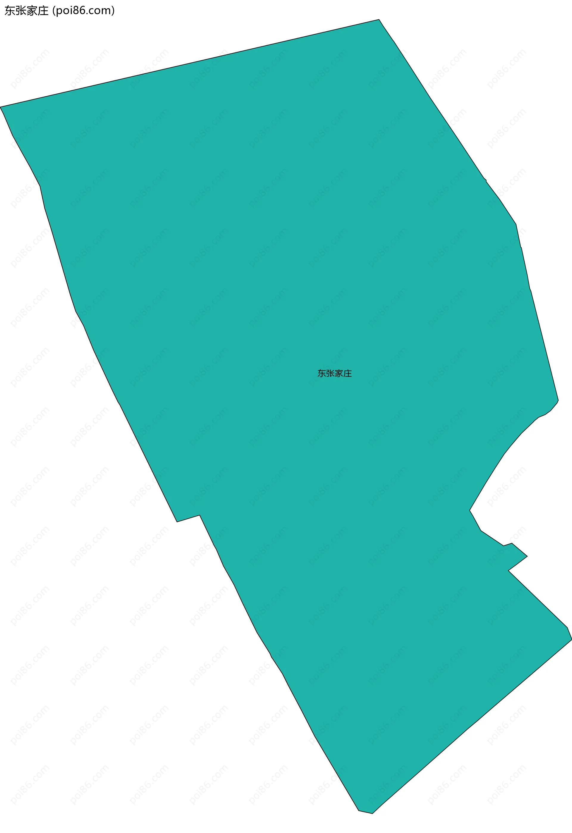 东张家庄边界地图