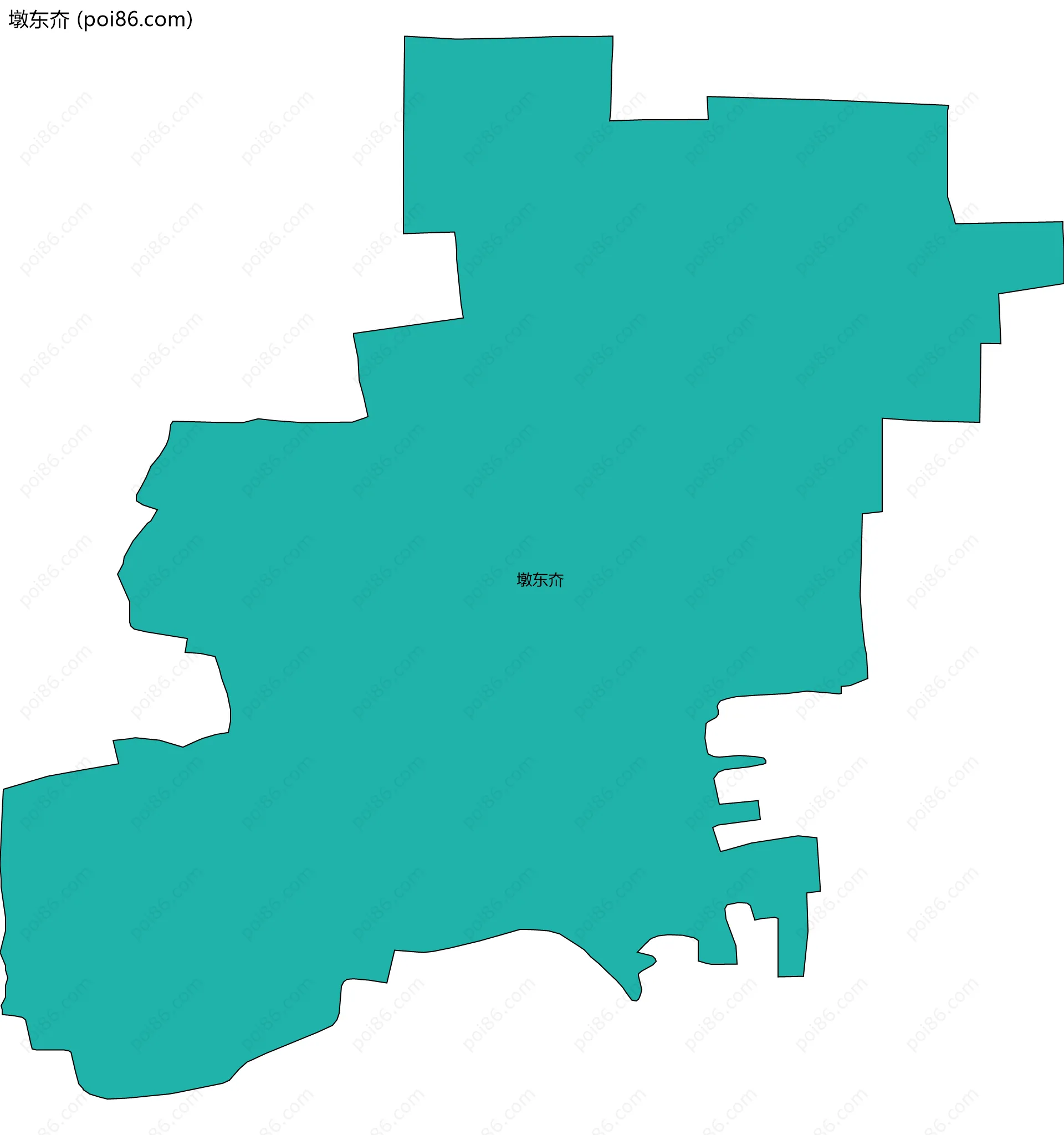 墩东夼边界地图